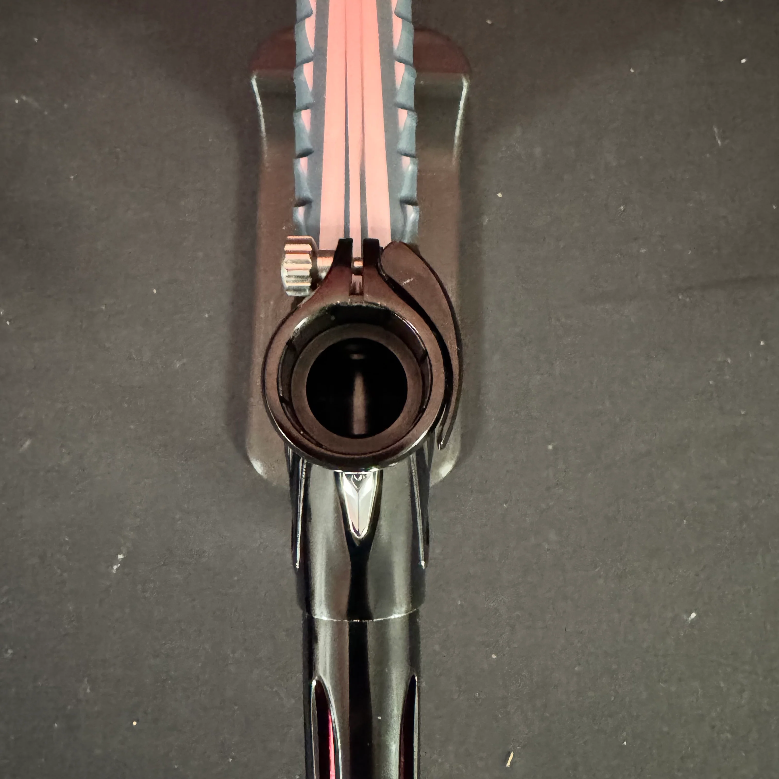 Used DLX Project TM40 Paintball Gun - Polished Silver/Black Fade w/Infamous Deuce Trigger - Image 9
