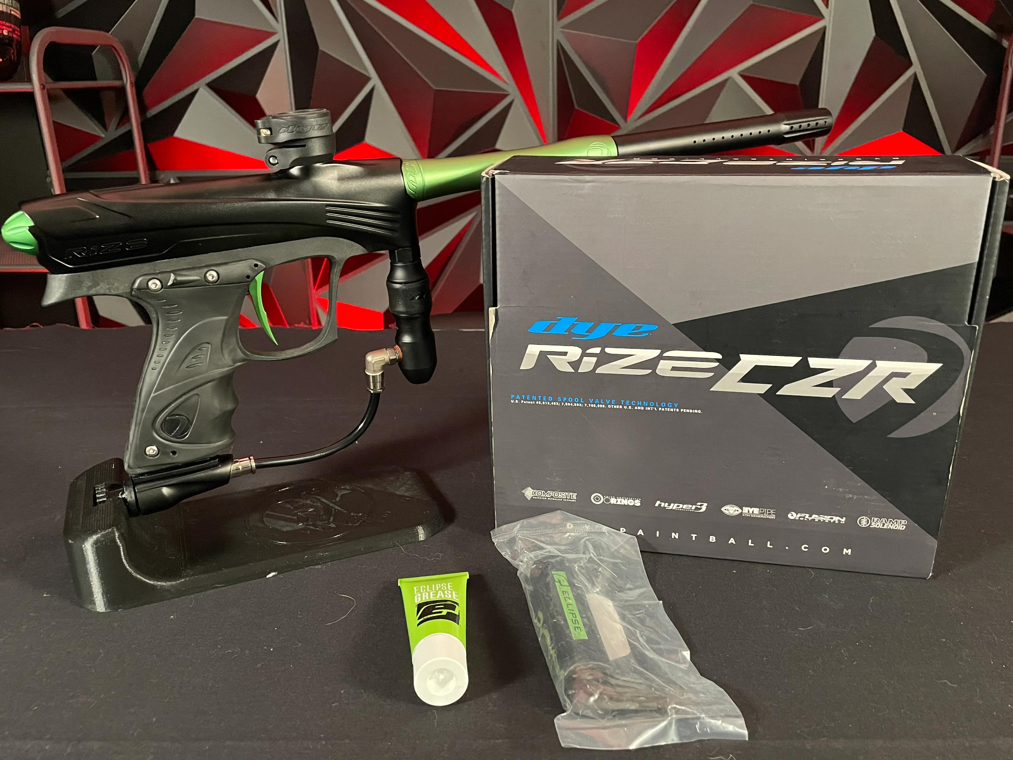 Used Dye CZR Paintball Marker- Black / Green - Image 4