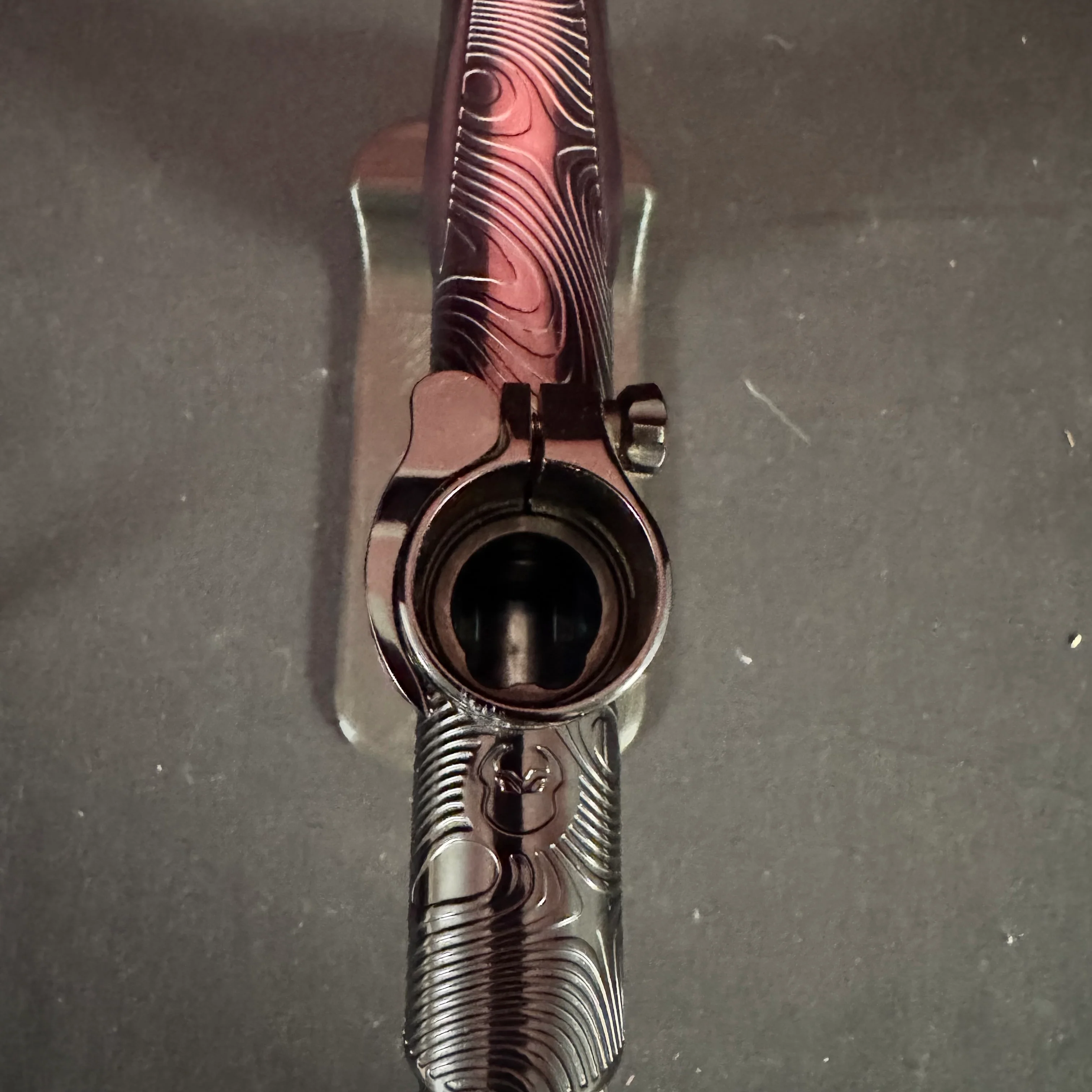 Used Dye Dark Pipe V2  DSR+ Paintball Gun - Polished Grey/ Black Fade - Image 12