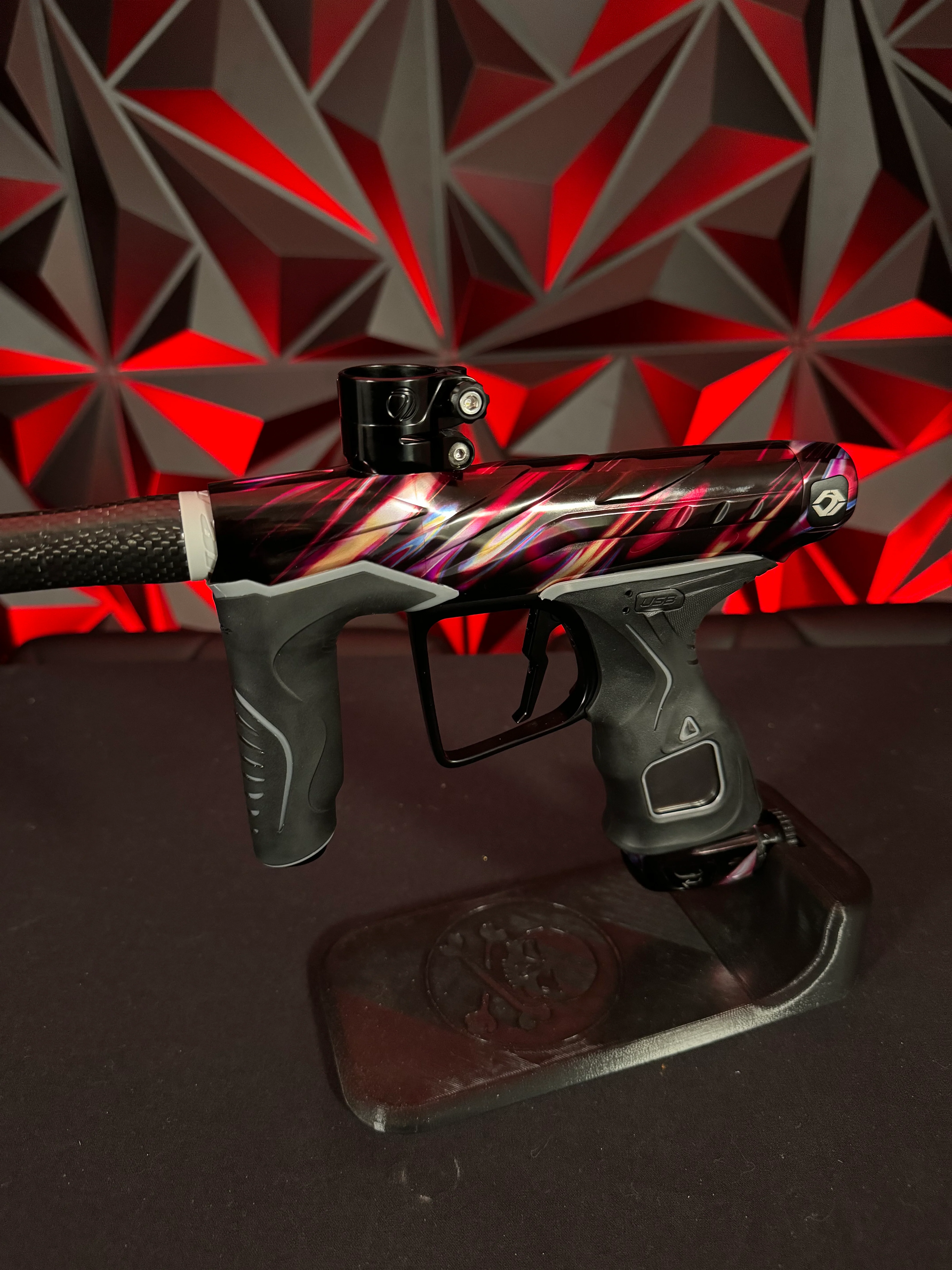 Used Dye DLS Paintball Marker - PGA Blurred w/ 3 CF-S Backs & V2 Bolt Upgrade - Image 4