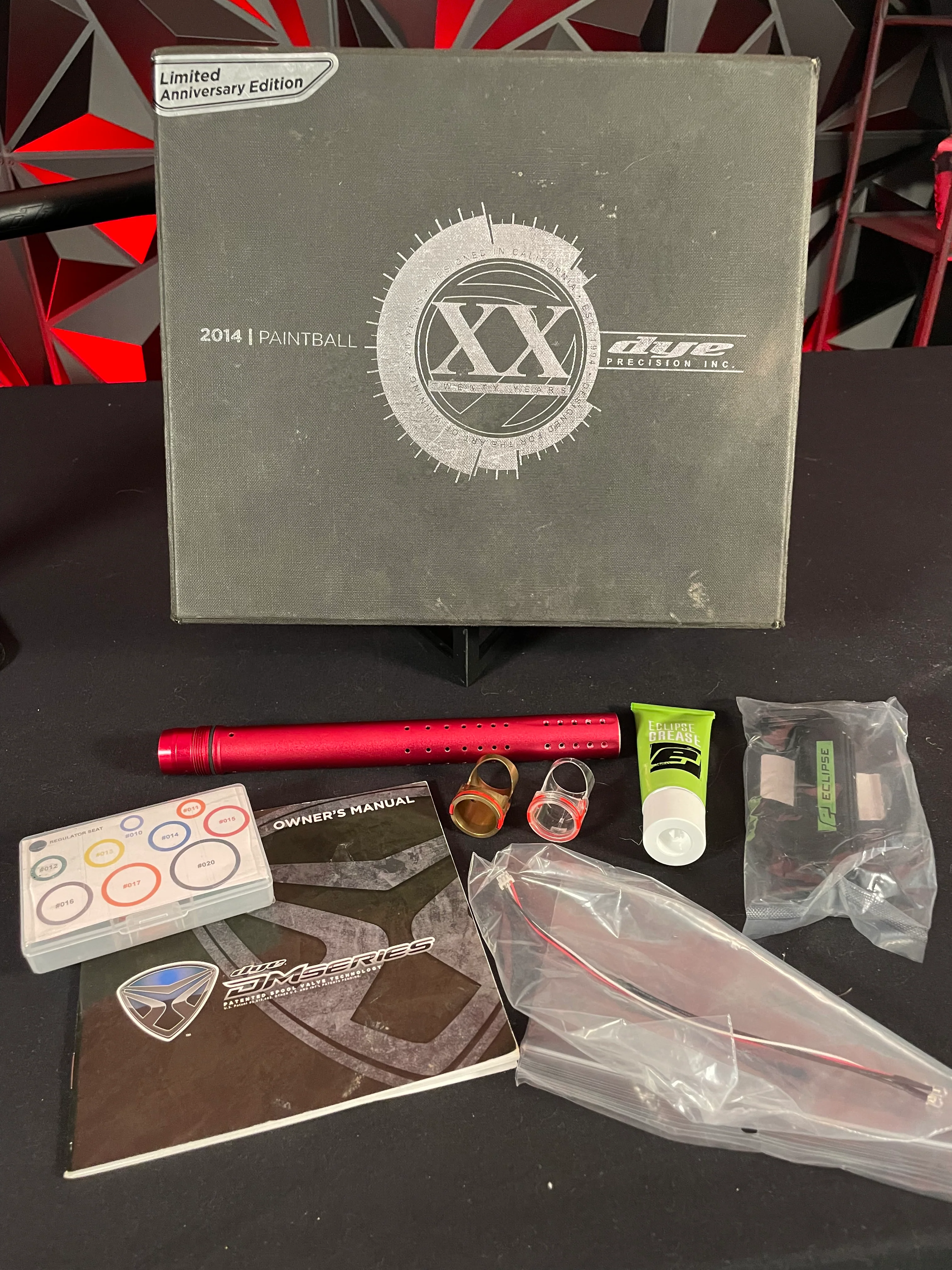 Used Dye DM14 Paintball Gun - Limited Anniversary Edition DMXX w/New DM14 Sticky Grip Kit - Image 8