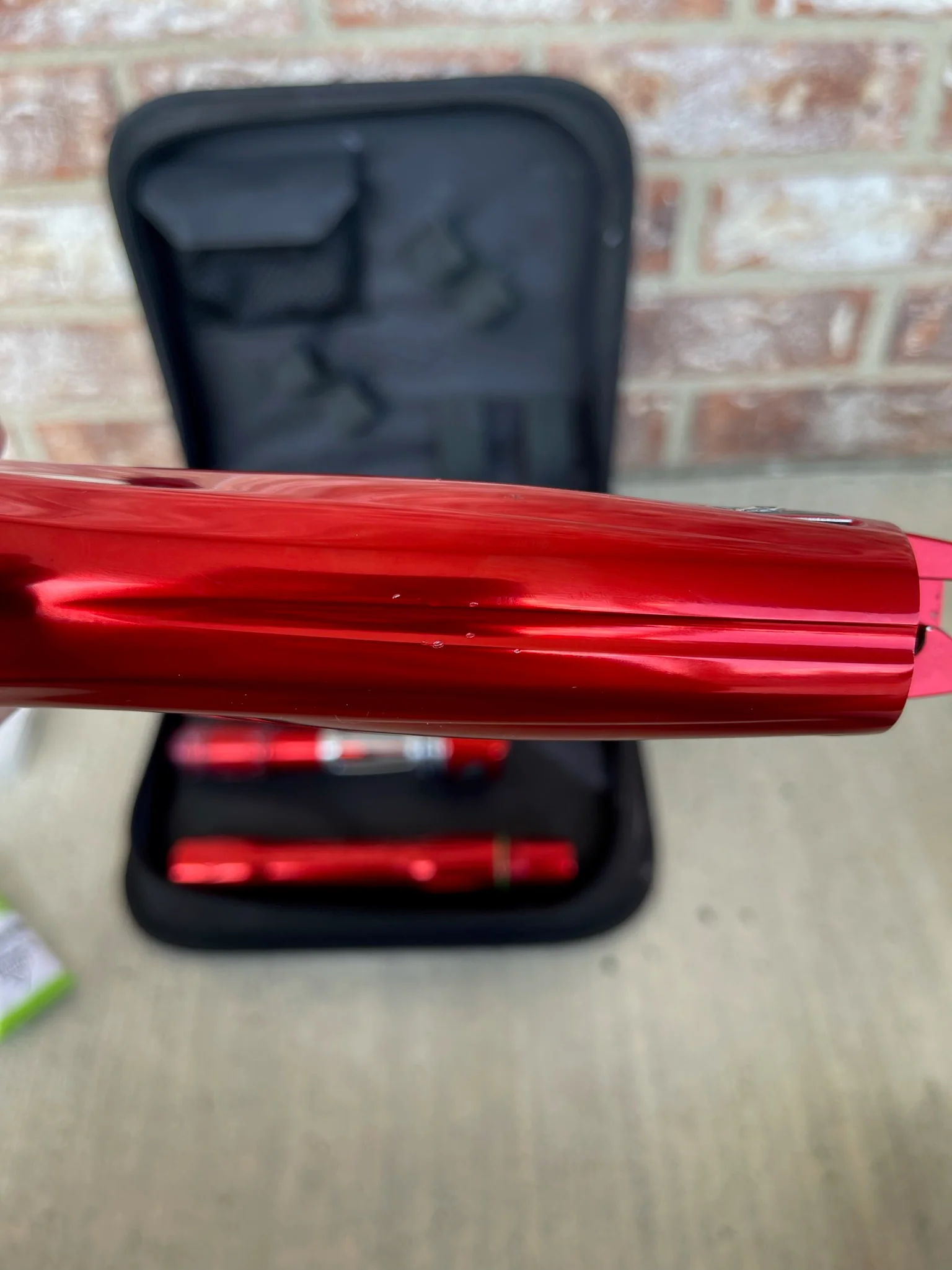 Used Dye DM15 Paintball Marker - Gloss Red w/ 2 UL Backs, Lockdown 2 Feedneck, SLAP ASA, Deuce Trigger - Image 16