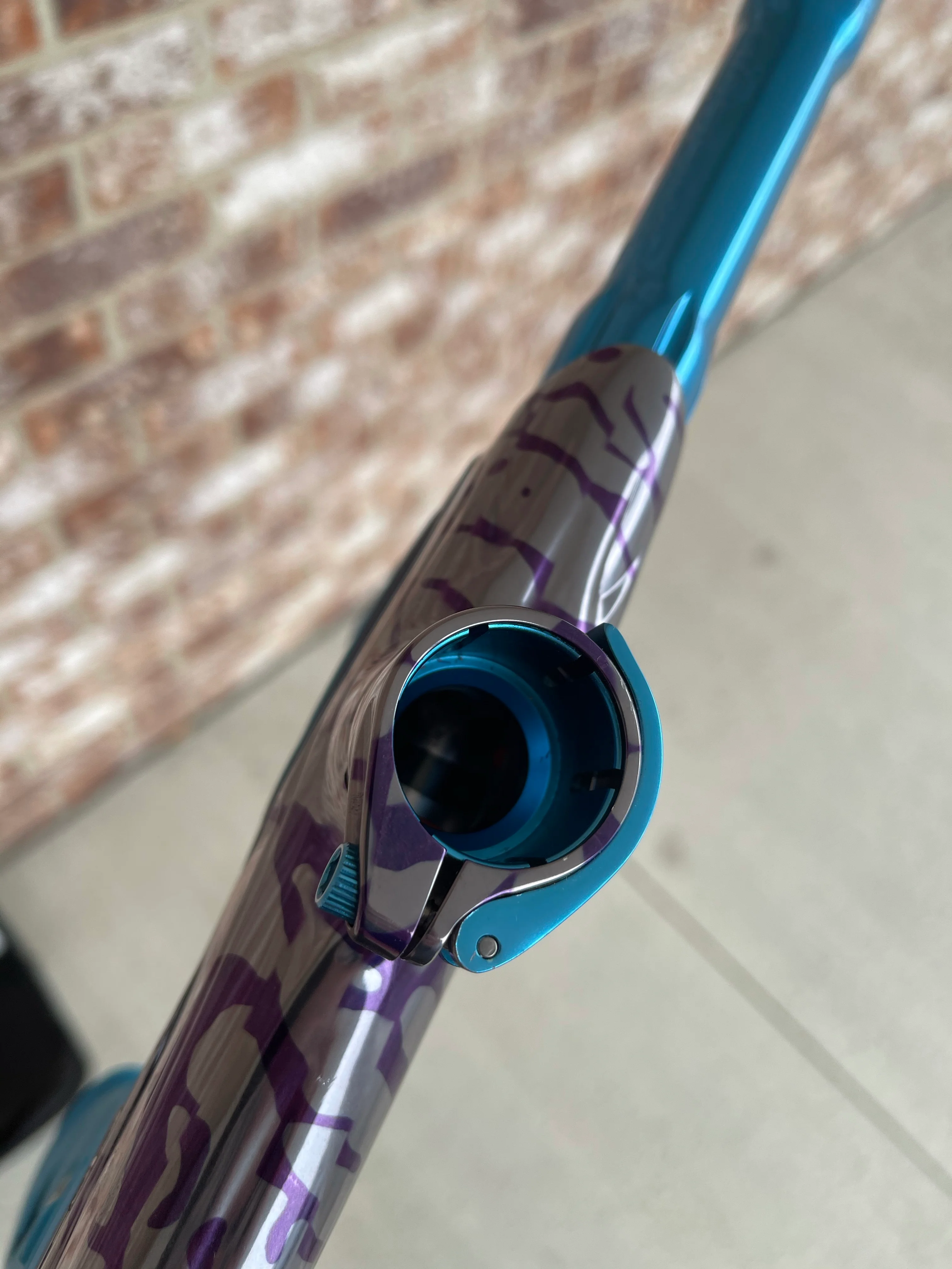 Used Dye DM15 Paintball Marker - Skinned Navy - Image 6