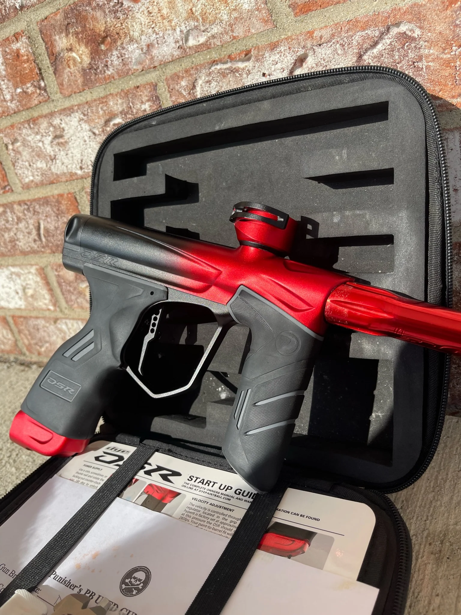 Used Dye DSR Paintball Gun - Black Cherry w/ Edge2 Trigger and Gen 4 Eye Pipe - Image 2