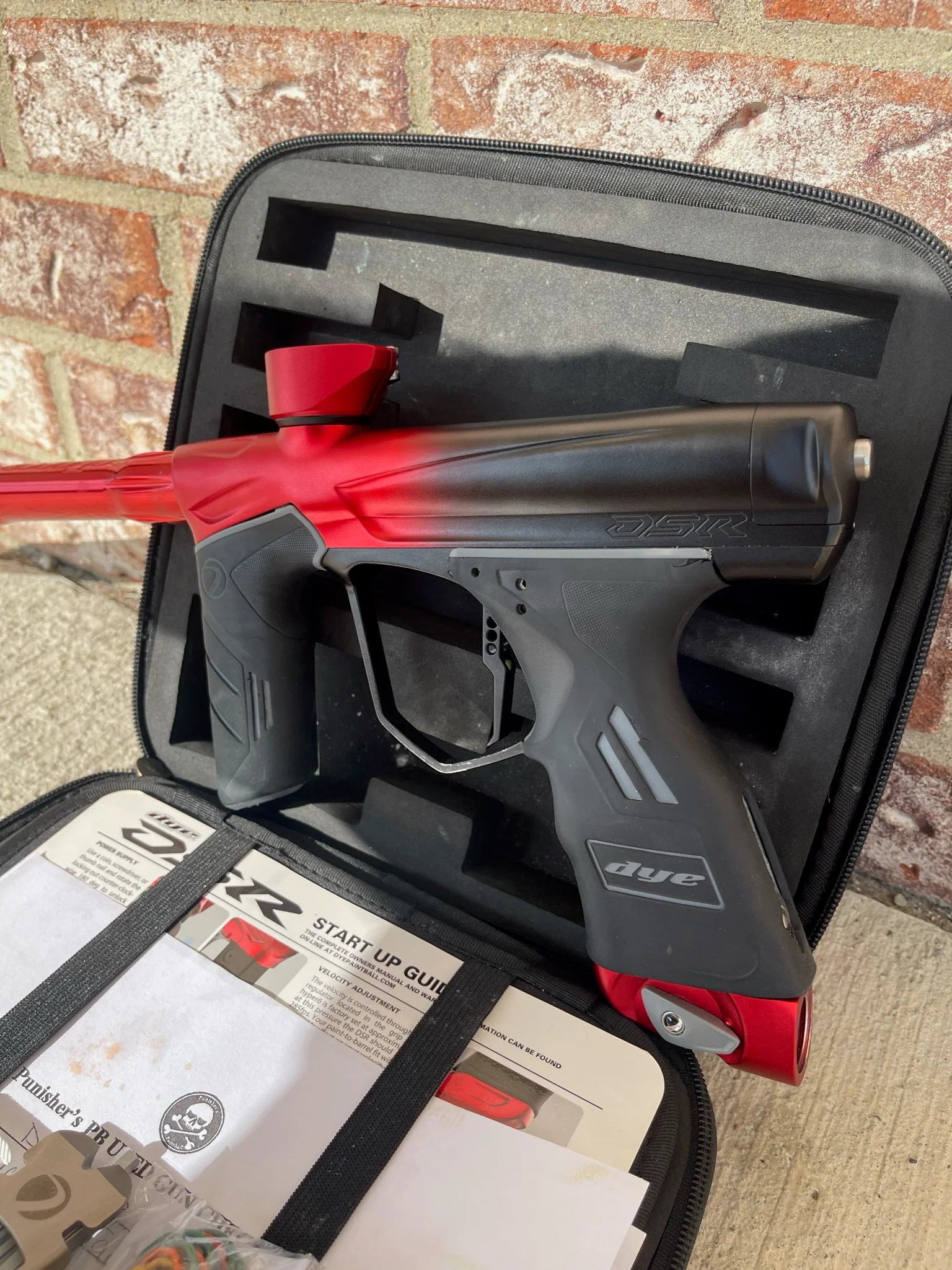 Used Dye DSR Paintball Gun - Black Cherry w/ Edge2 Trigger and Gen 4 Eye Pipe - Image 3
