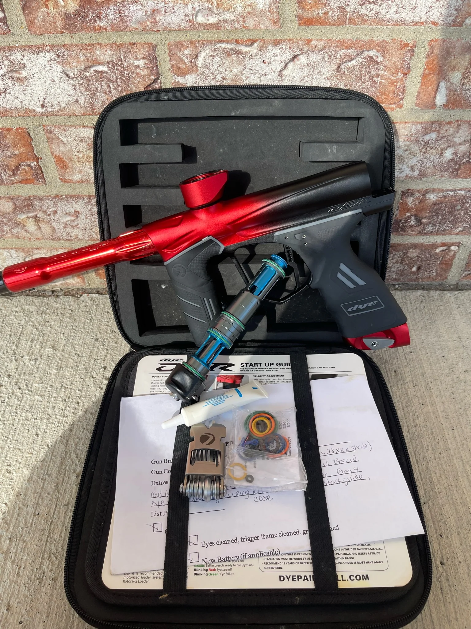 Used Dye DSR Paintball Gun - Black Cherry w/ Edge2 Trigger and Gen 4 Eye Pipe - Image 4