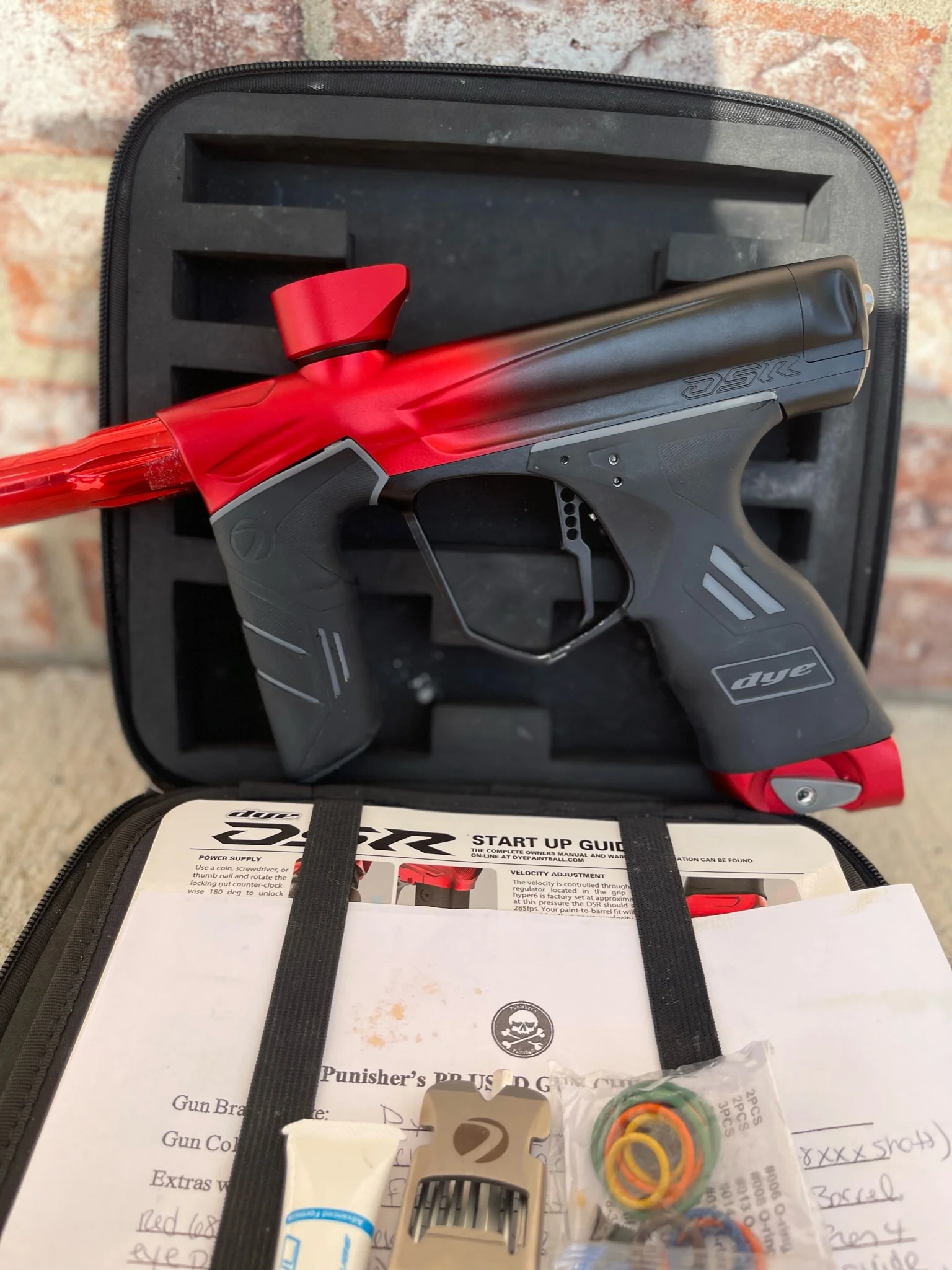 Used Dye DSR Paintball Gun - Black Cherry w/ Edge2 Trigger and Gen 4 Eye Pipe - Image 5
