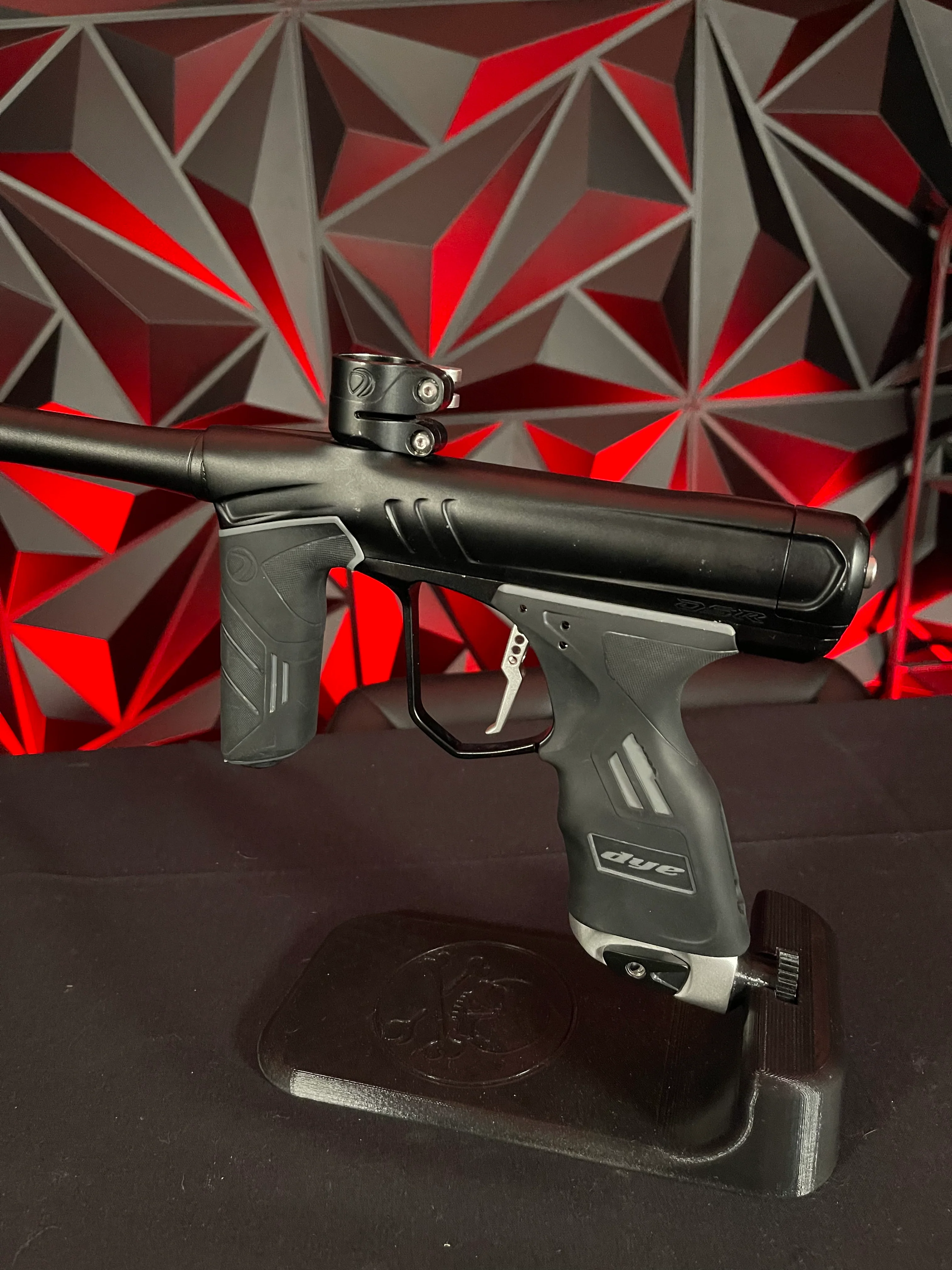 Used Dye DSR+ Paintball Gun - Dust Black w/ Silver ASA - Image 2