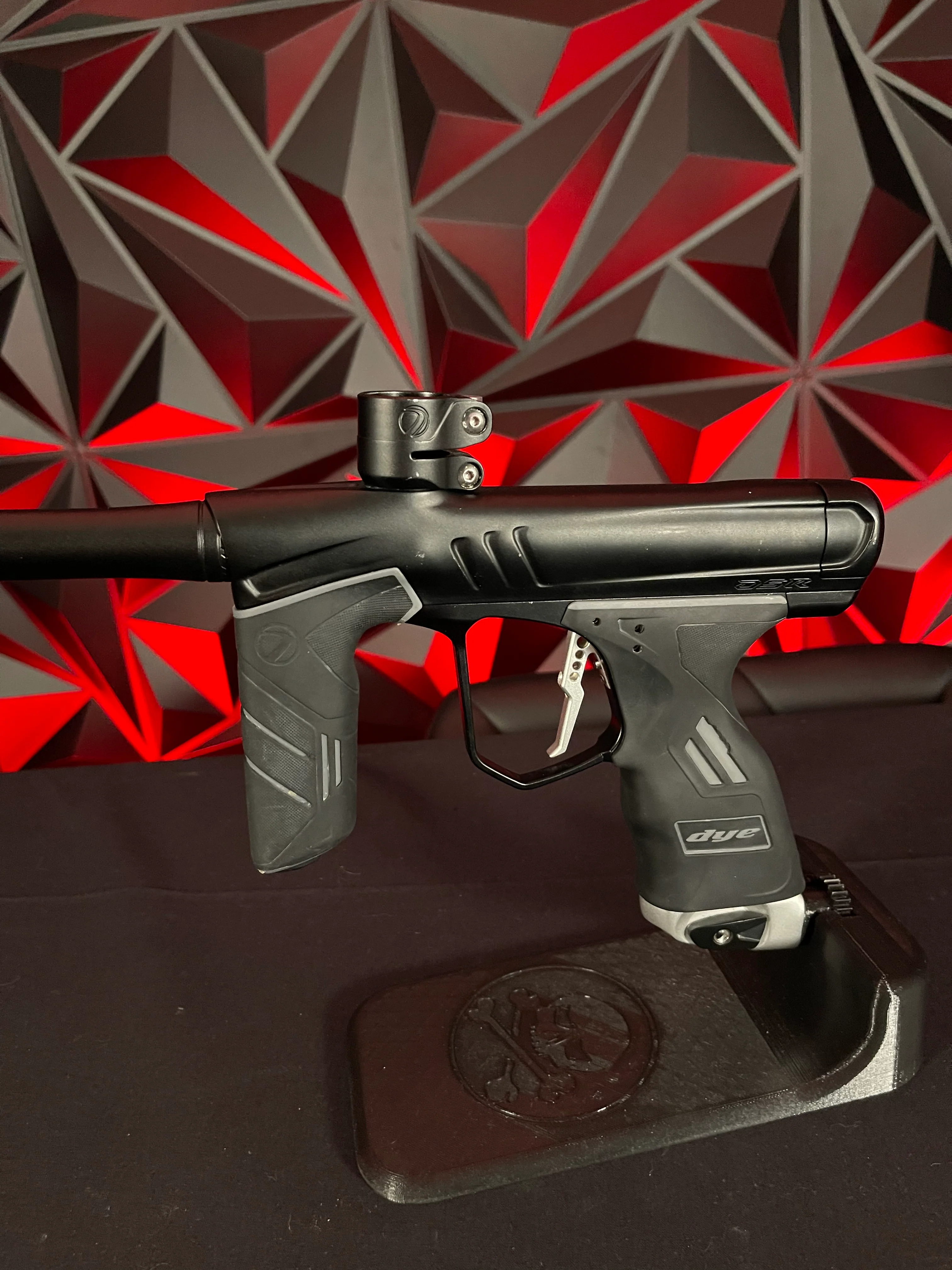 Used Dye DSR+ Paintball Gun - Dust Black w/ Silver ASA - Image 4