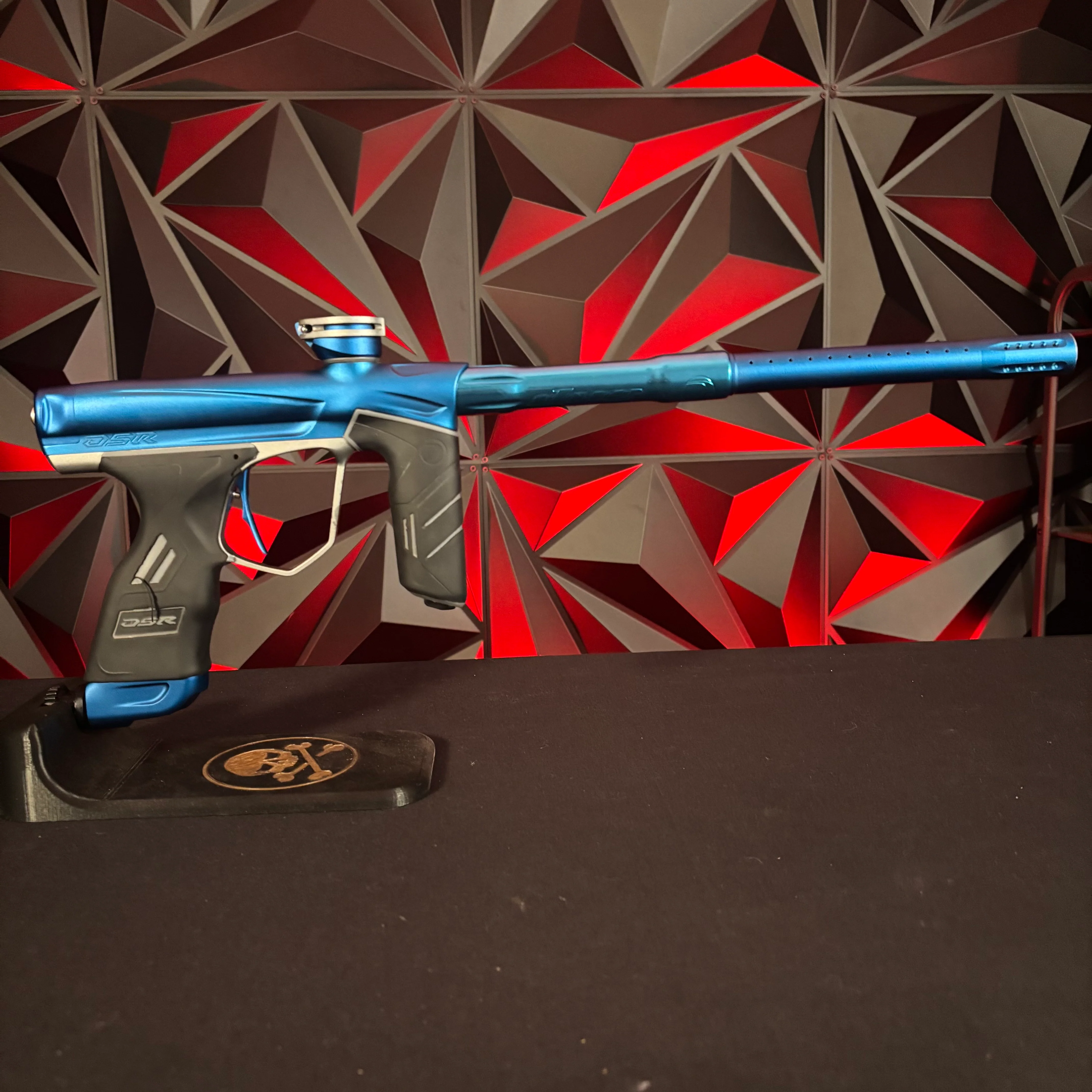 Used Dye DSR Paintball Gun - Dust Blue w/ Flex Face Bolt + Can - Image 6