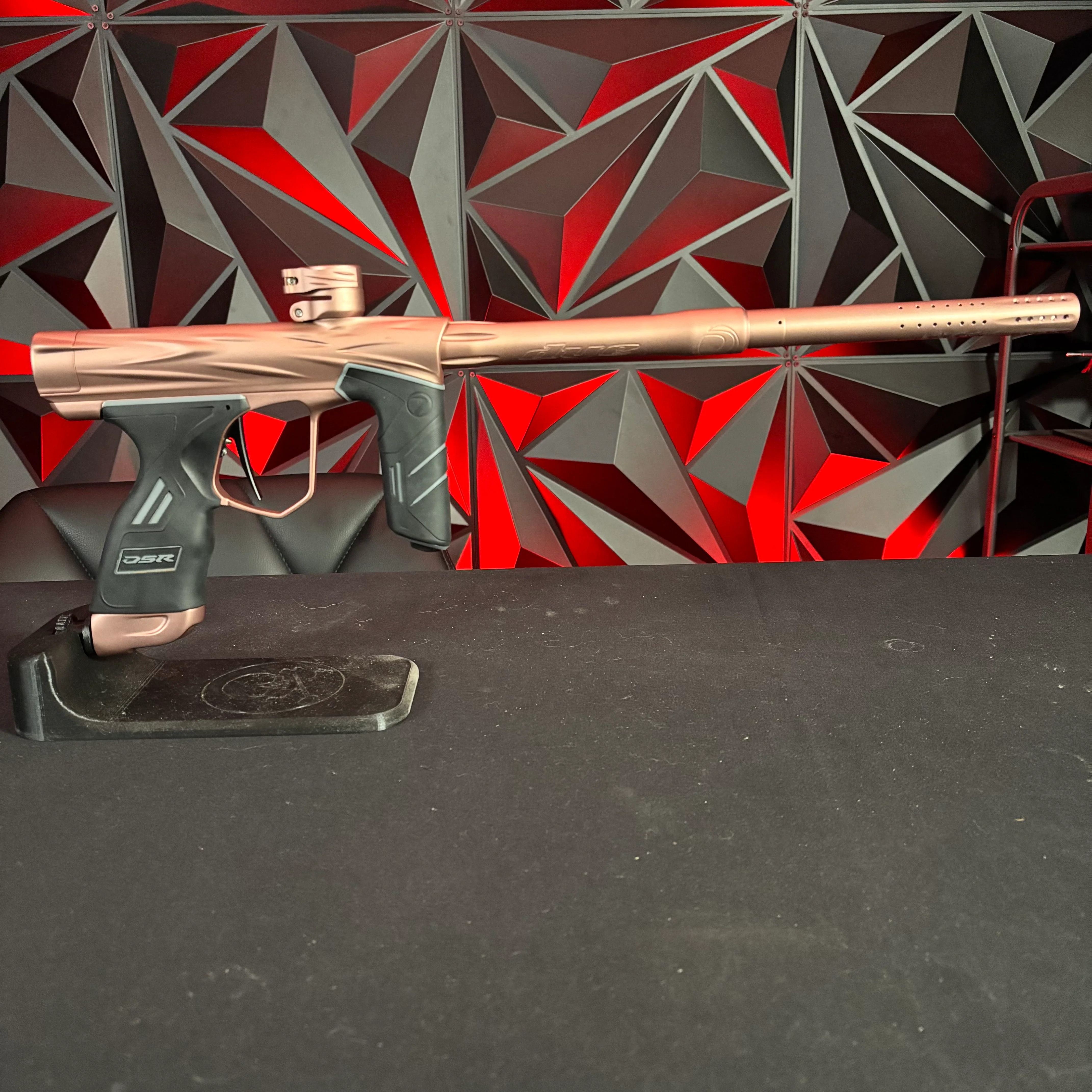 Used Dye Dark DSR+ Paintball Gun - Dust Bronze w/ Method Bolt - Image 6