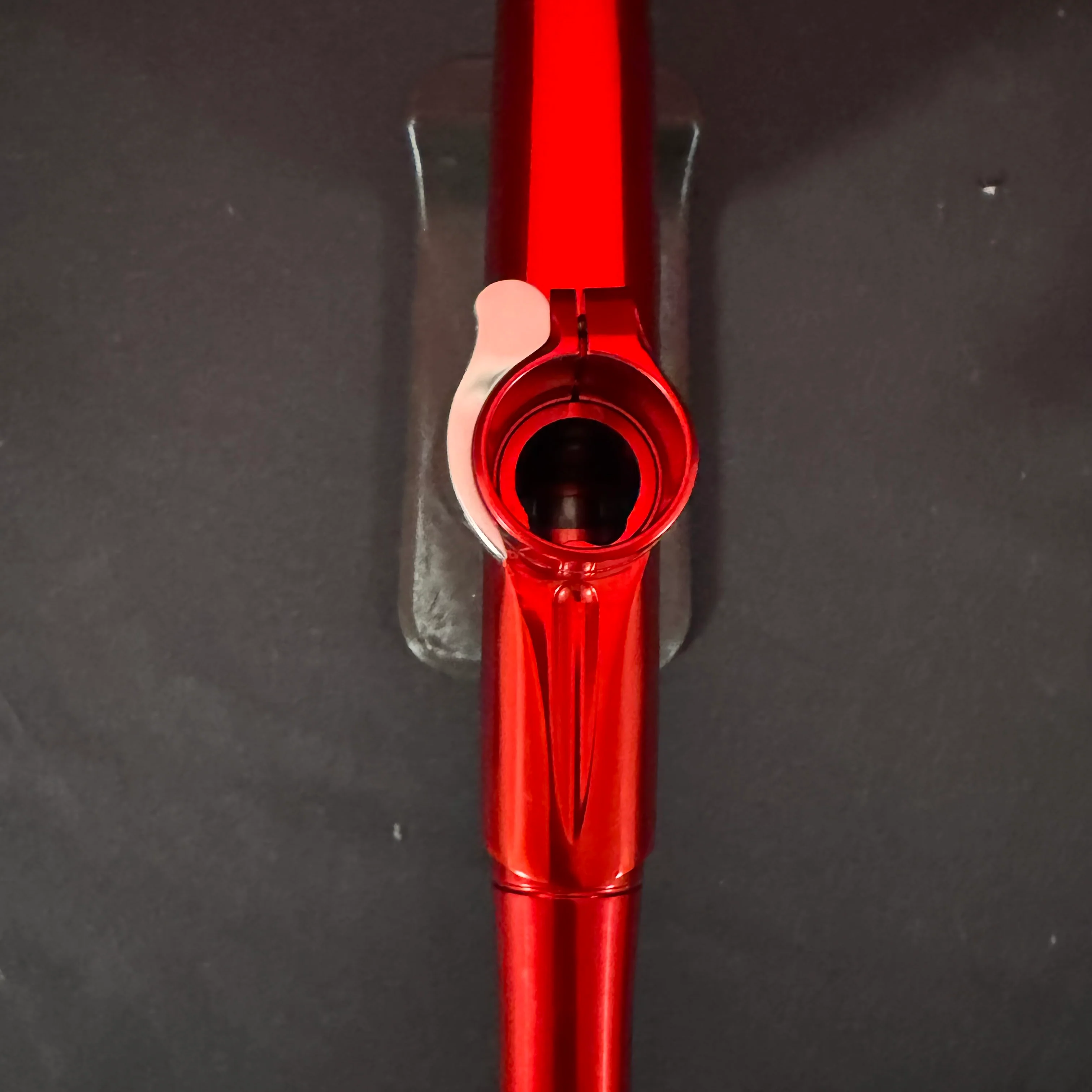 Used Dye DSR+ Paintball Gun - LAVA (Red/Silver) w/IM Pro Kit - Image 9