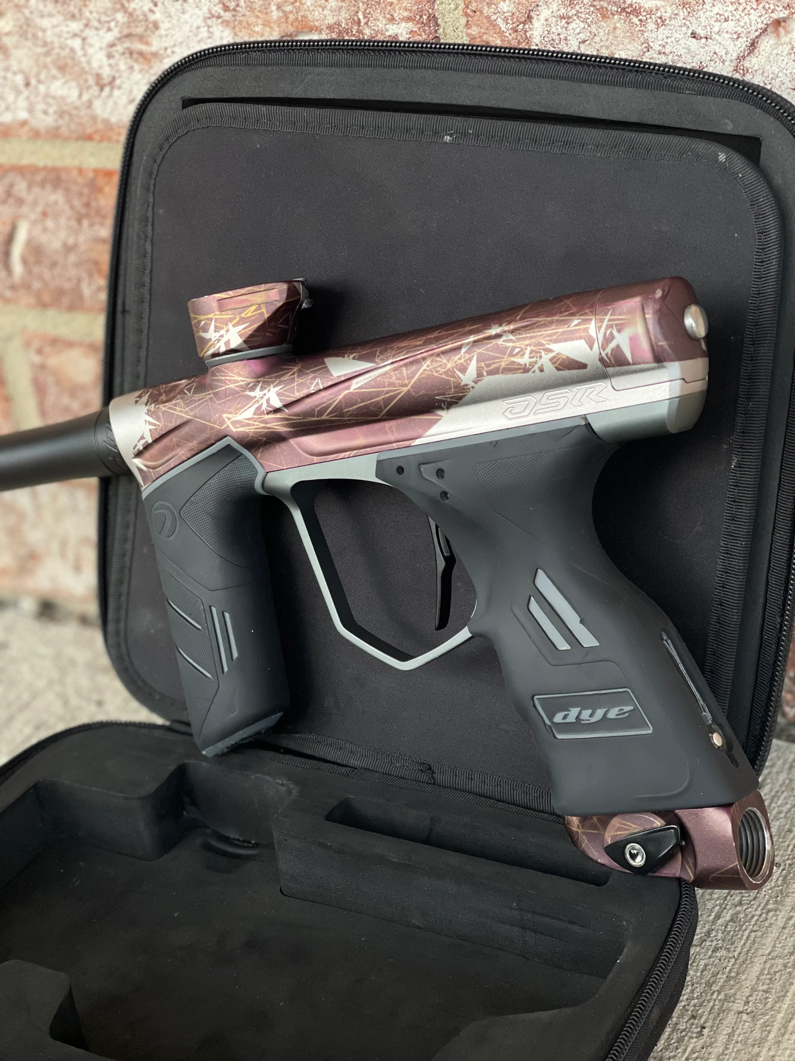 Used Dye DSR Paintball Gun - PGA Kinetic Bucs with Flex Face Can, Flex Face Bolt, & Nasa Bolt - Image 2