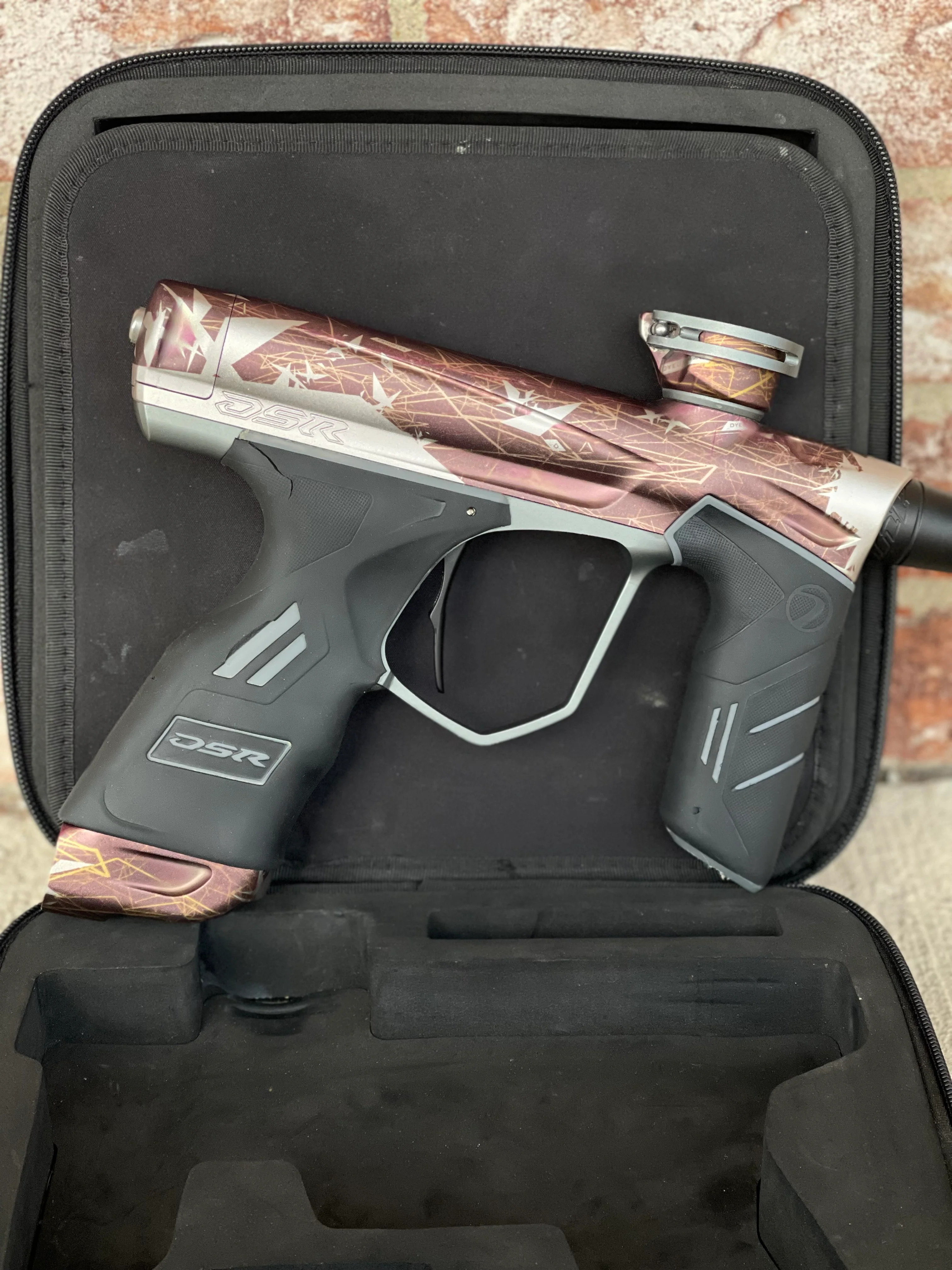 Used Dye DSR Paintball Gun - PGA Kinetic Bucs with Flex Face Can, Flex Face Bolt, & Nasa Bolt - Image 5
