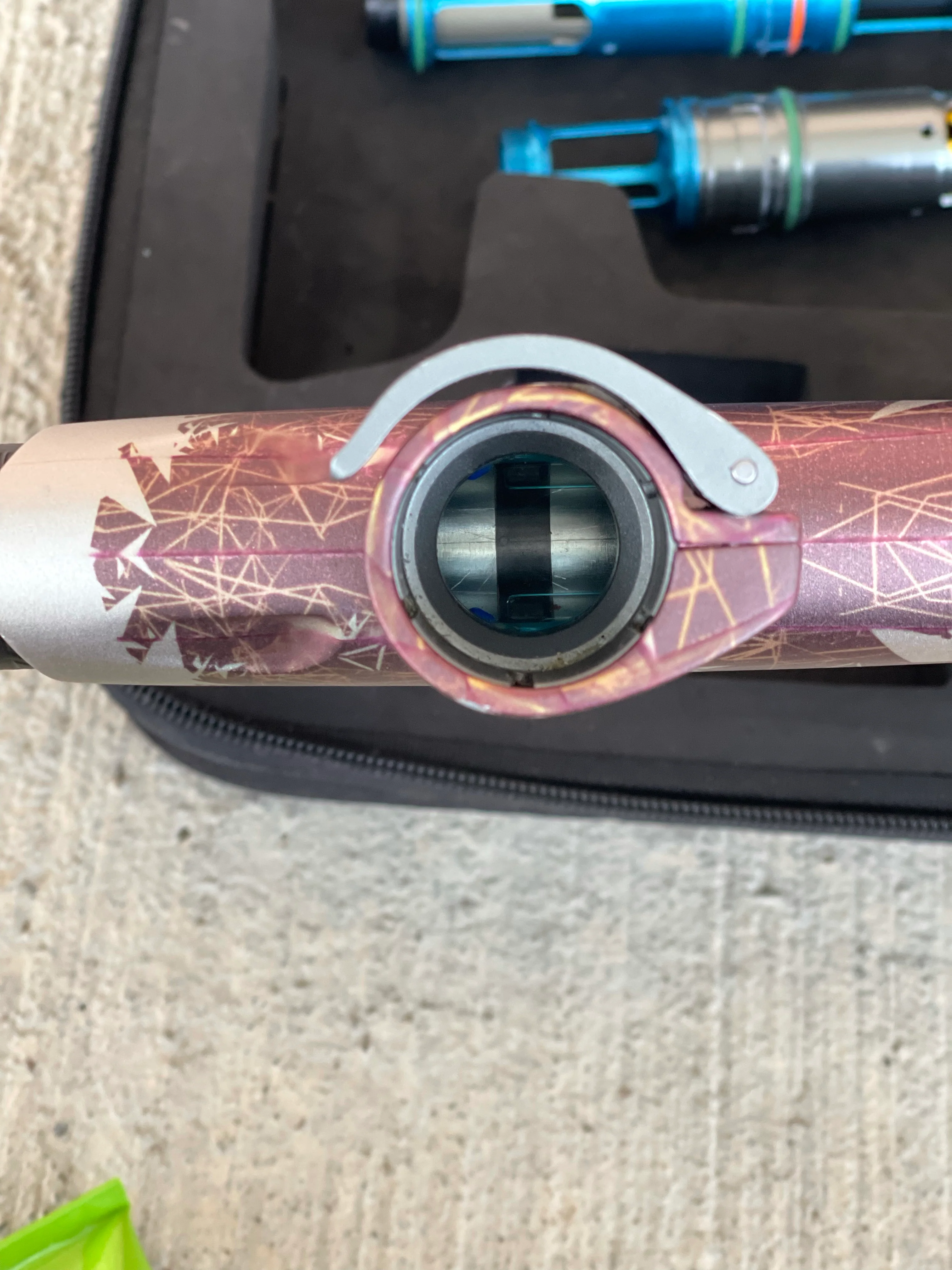 Used Dye DSR Paintball Gun - PGA Kinetic Bucs with Flex Face Can, Flex Face Bolt, & Nasa Bolt - Image 8