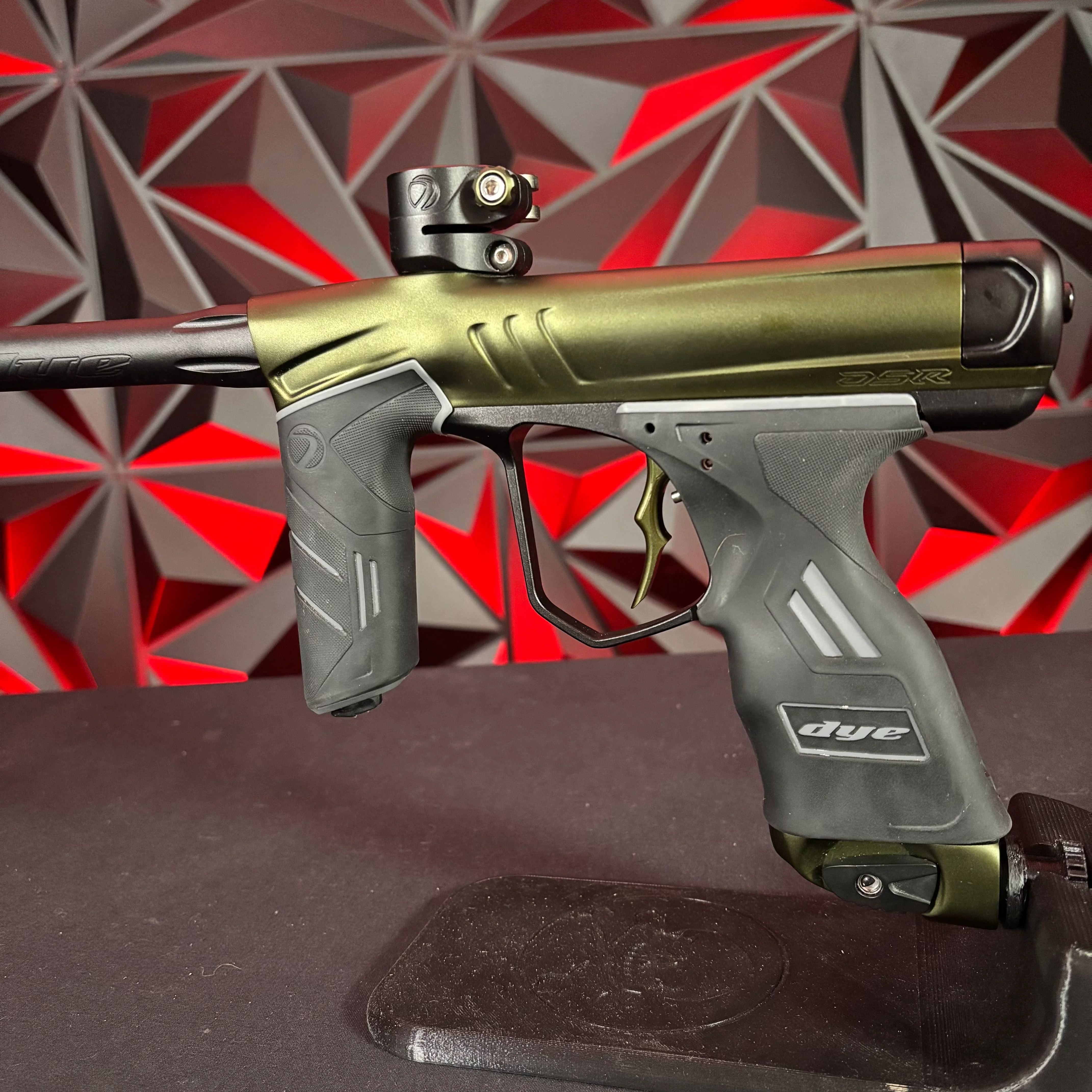 Used Dye DSR+ Paintball Gun - Olive/Black - IM Pro Kit (Installed) - Image 4