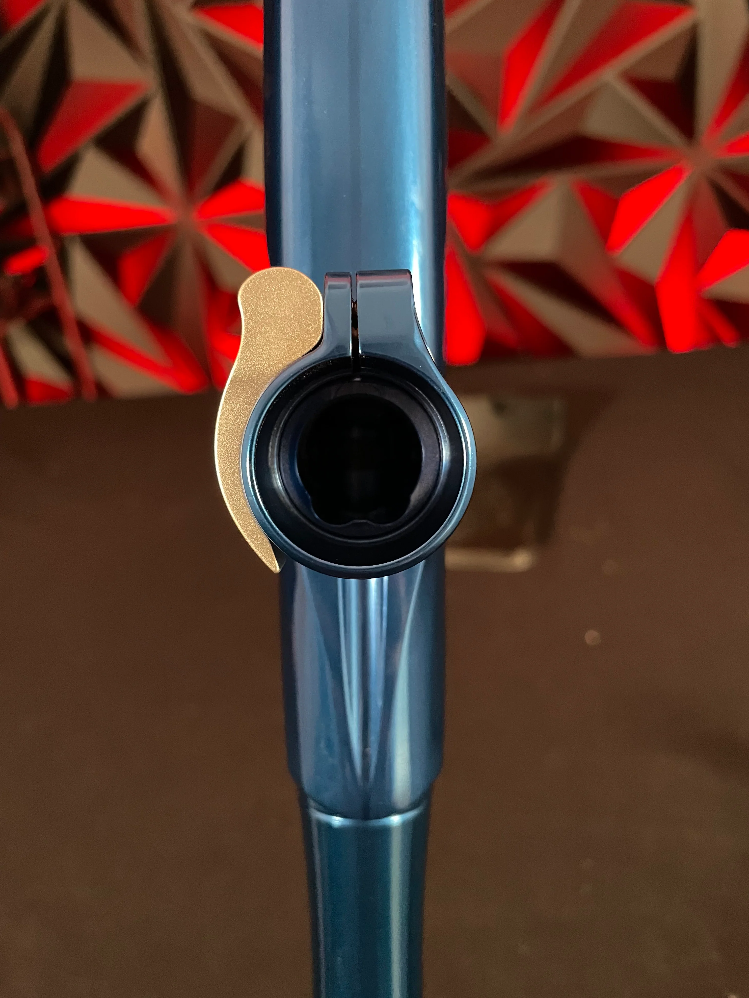 Used Dye DSR+ Paintball Gun - Polished Blue/Dust Silver - Image 9
