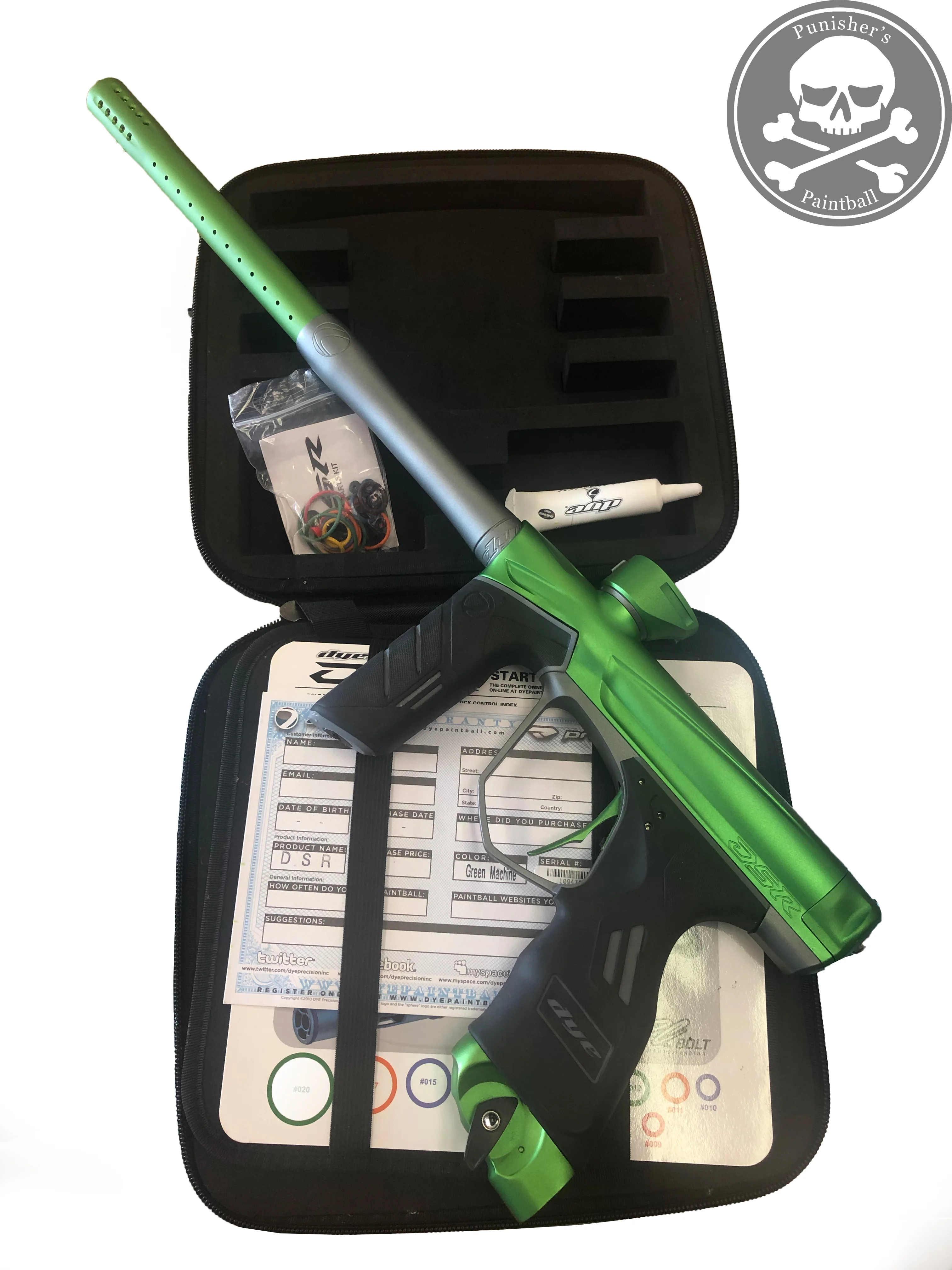 Used Dye DSR Paintball Marker - Green - Image 2