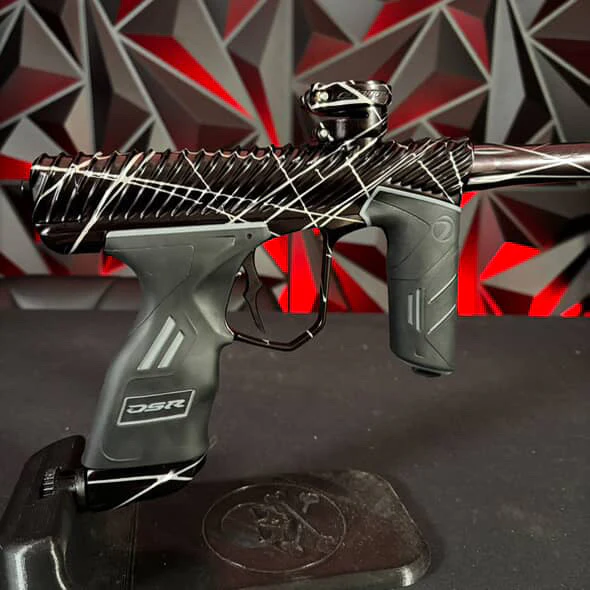 Used Dye DSR+ Twister Paintball Marker - Polished Black/Silver Splash - Image 2