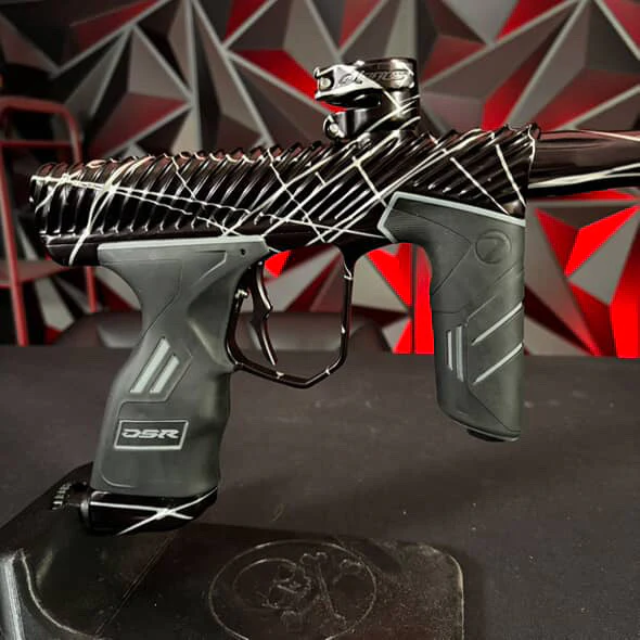 Used Dye DSR+ Twister Paintball Marker - Polished Black/Silver Splash - Image 3