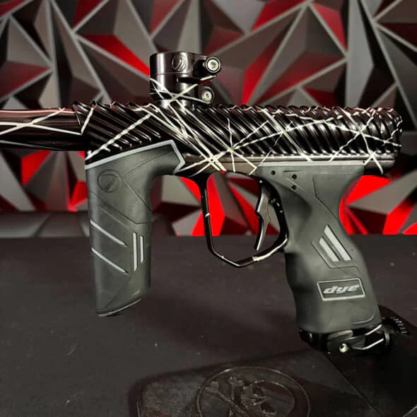 Used Dye DSR+ Twister Paintball Marker - Polished Black/Silver Splash - Image 5