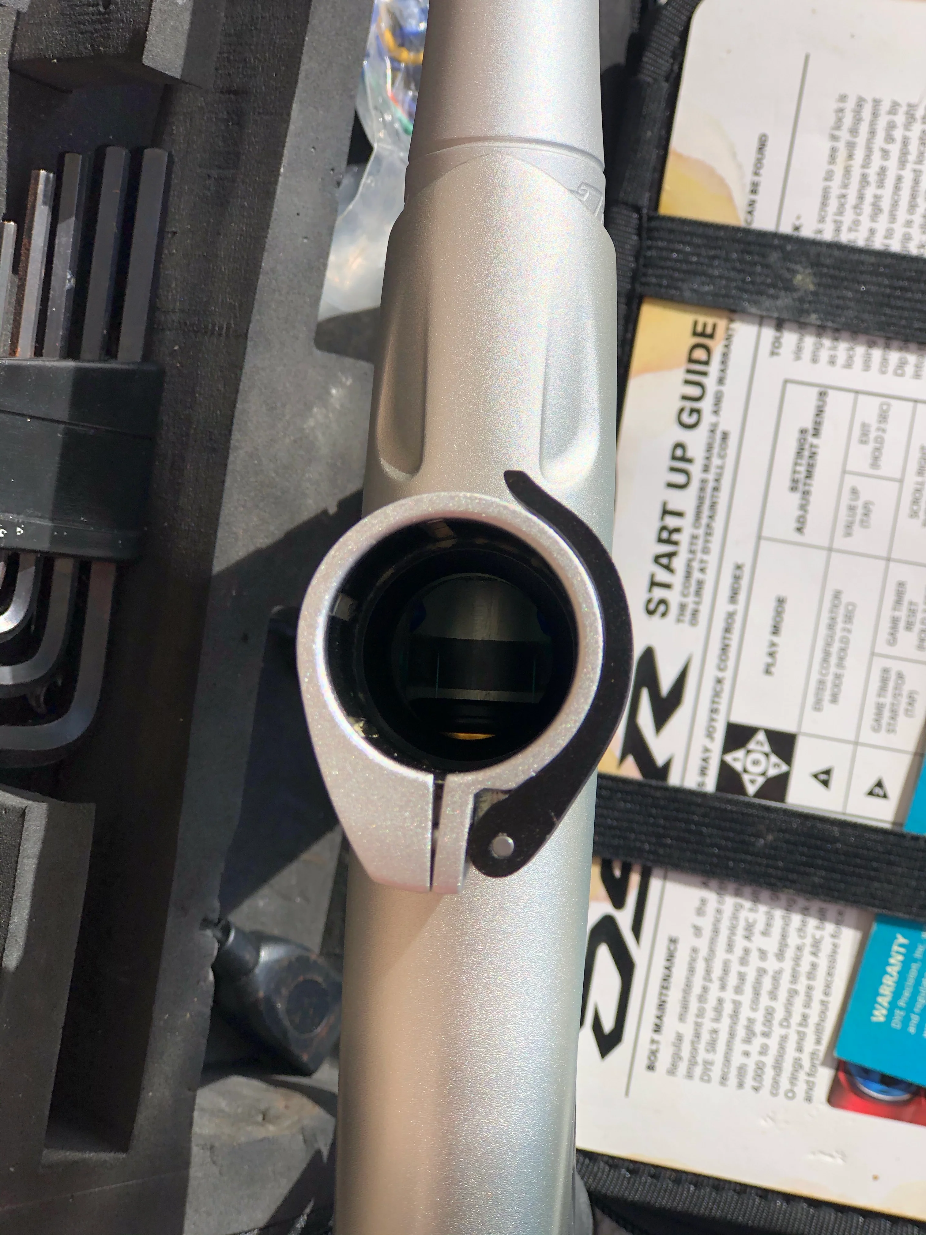 Used Dye DSR Paintball Marker - Silver Bullet - Image 5