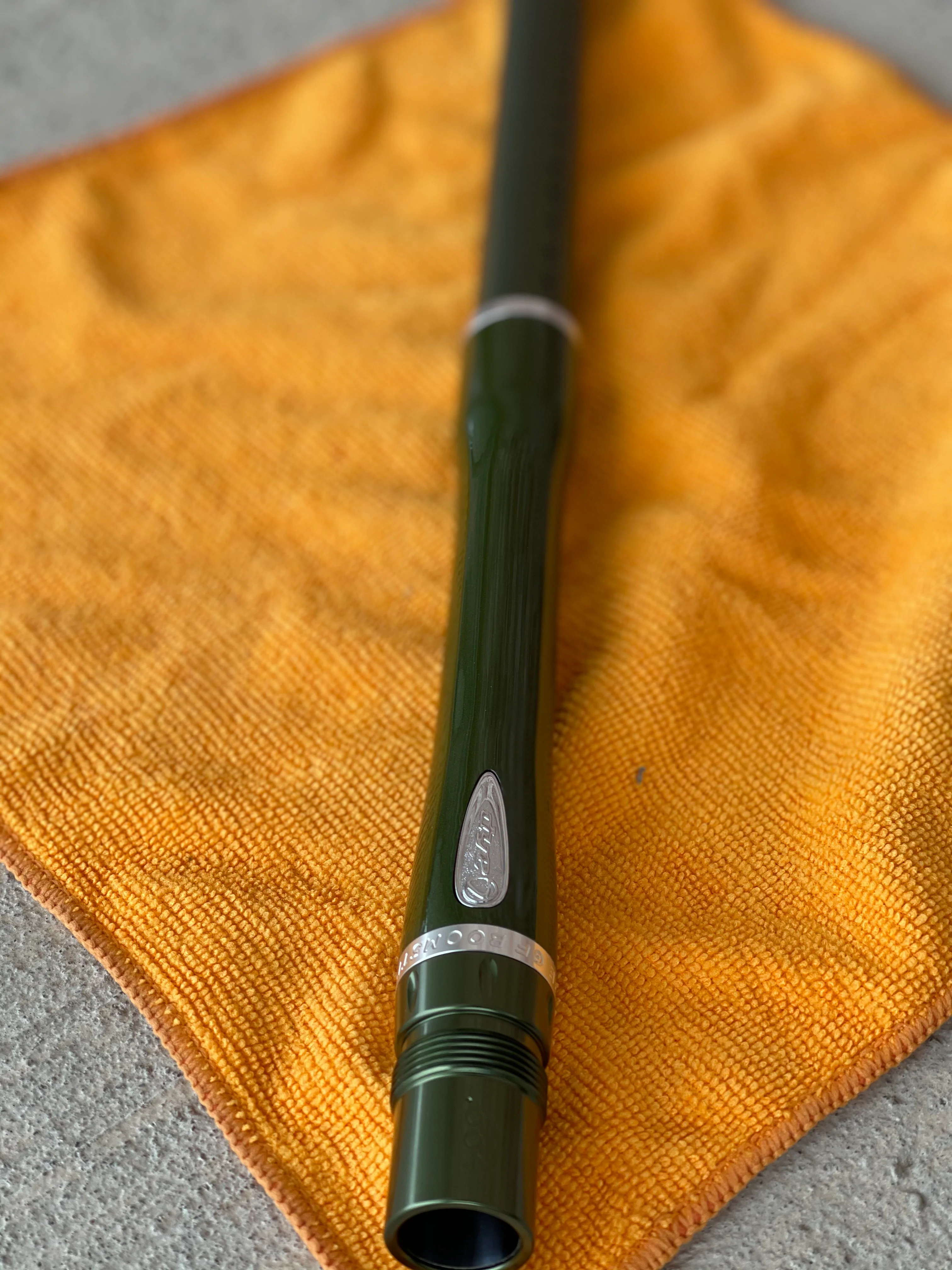 Used Dye Glass Fiber Boomstick Barrel - Olive - 15" - AC Thread - 0.684 - Image 2