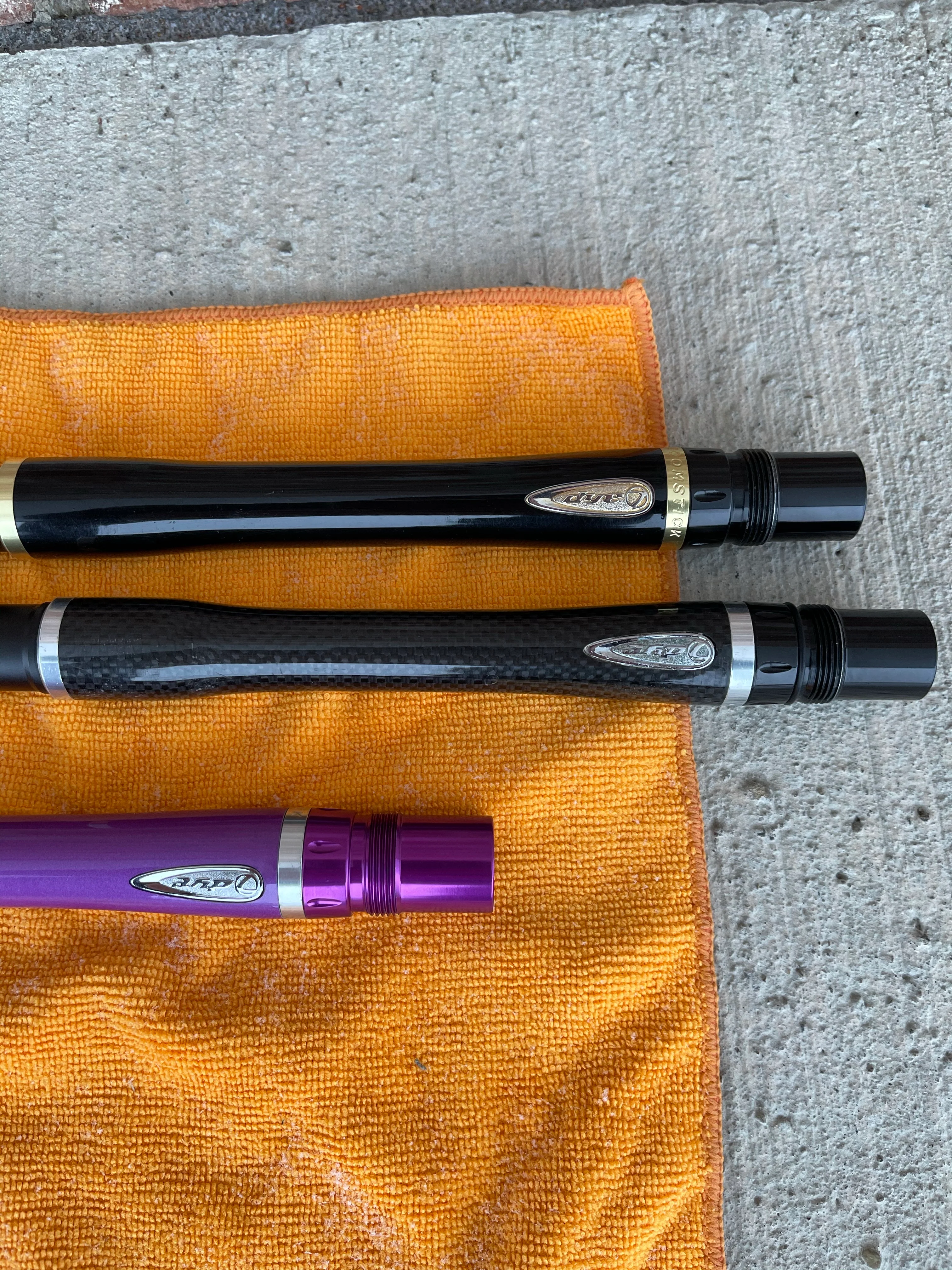 Used Dye Glass Fiber Paintball Barrel Set - AC Thread - Image 3