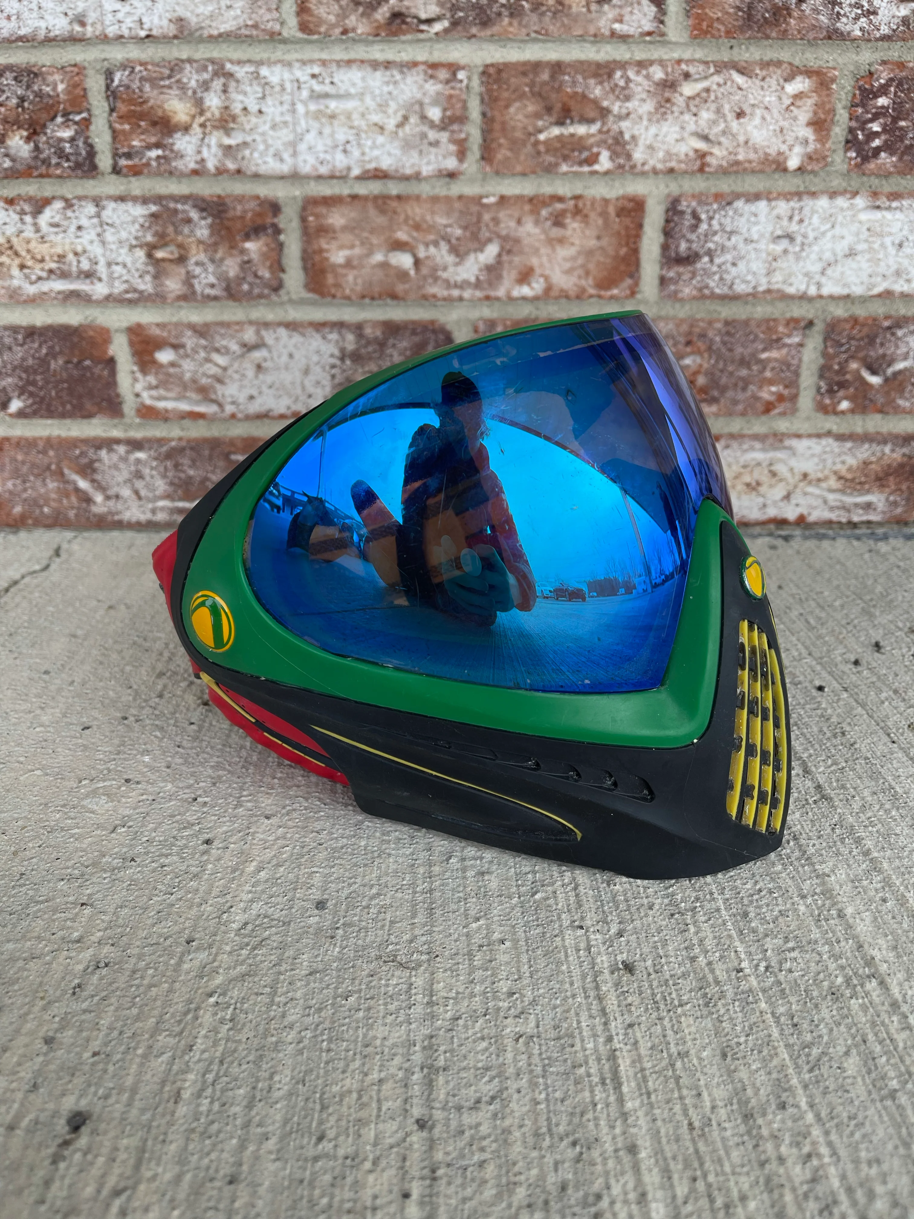 Used Dye I4 Paintball Goggle - Rasta - Image 3