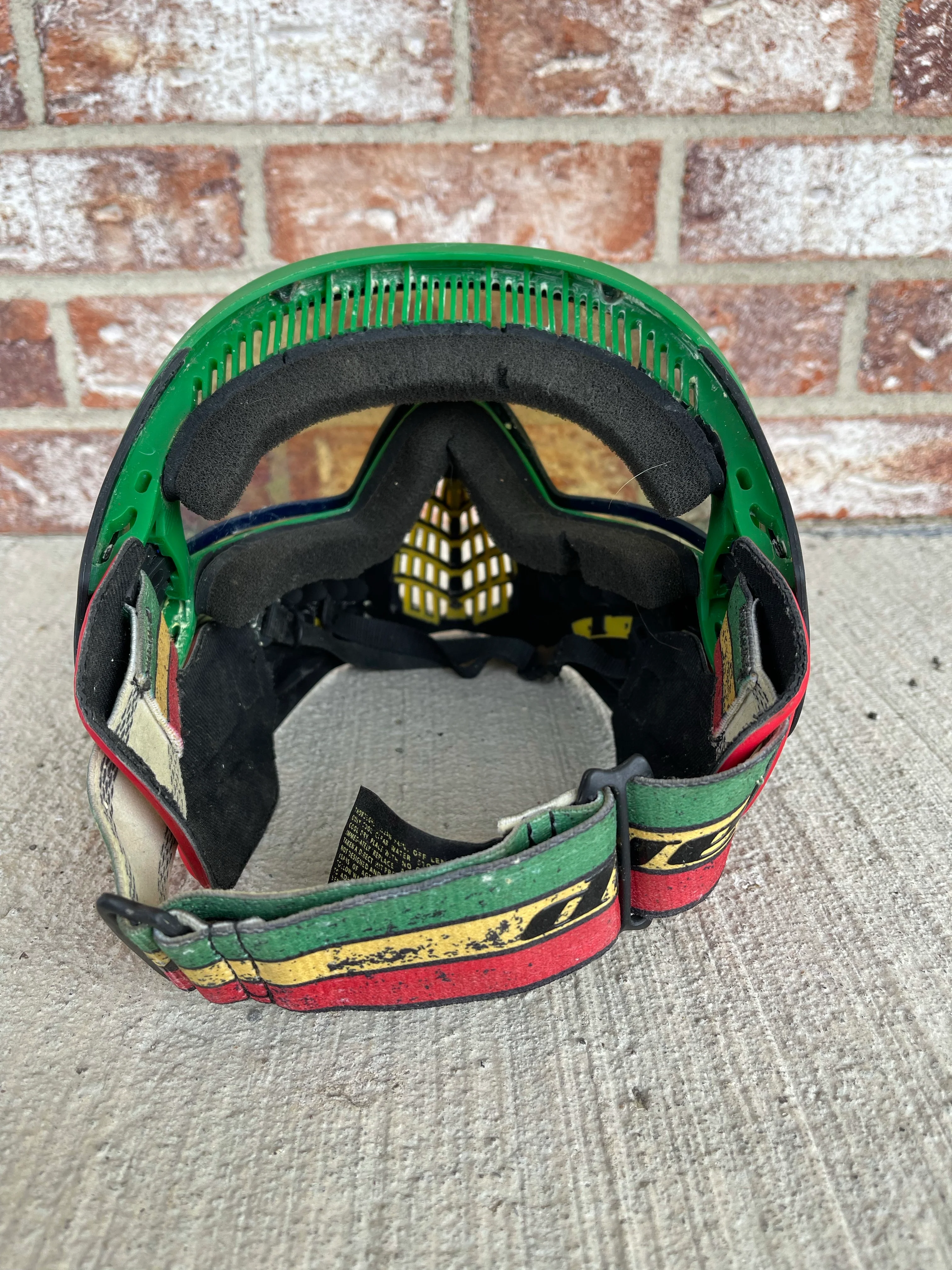 Used Dye I4 Paintball Goggle - Rasta - Image 4