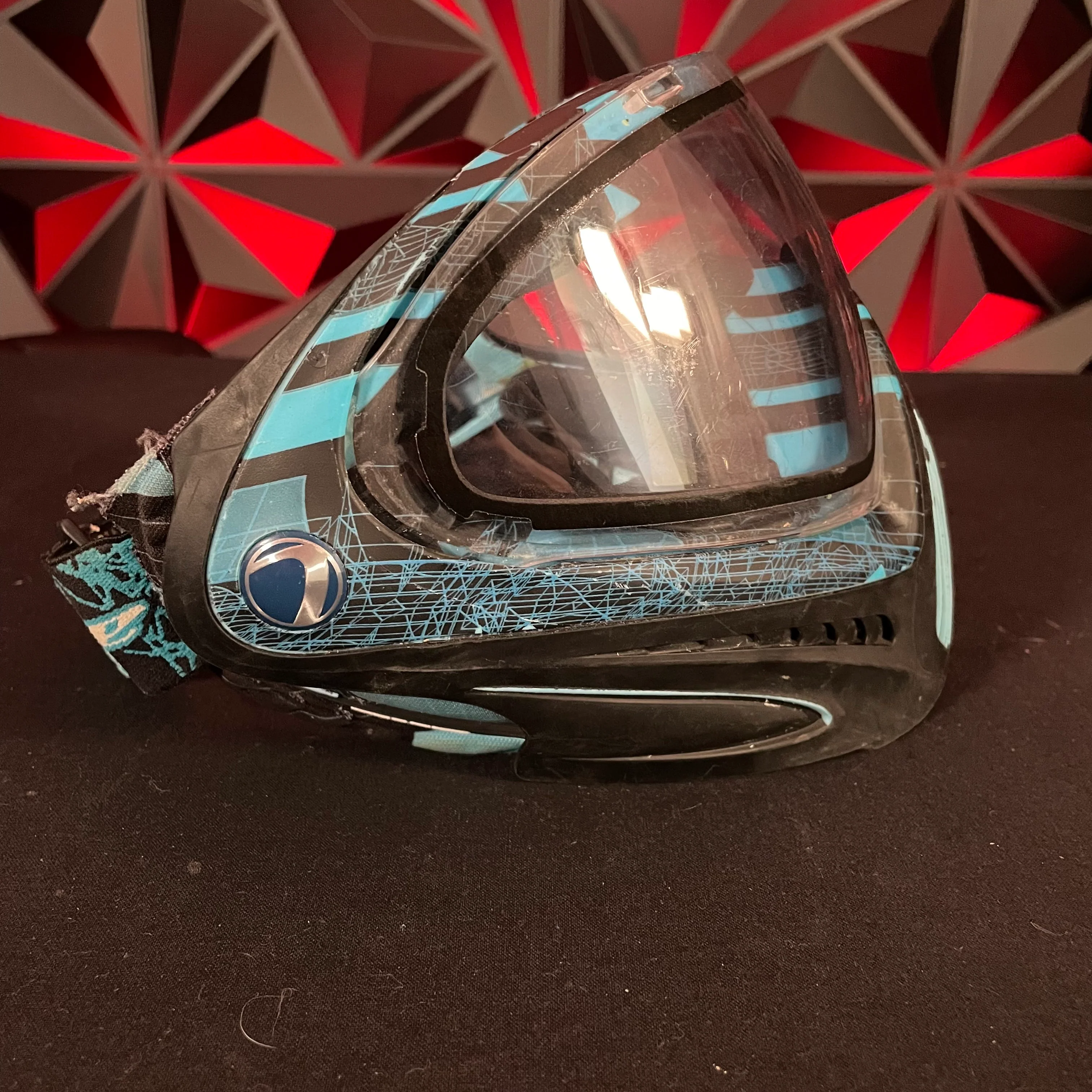 Used Dye I4 Paintball Mask - Black / Blue - Image 2