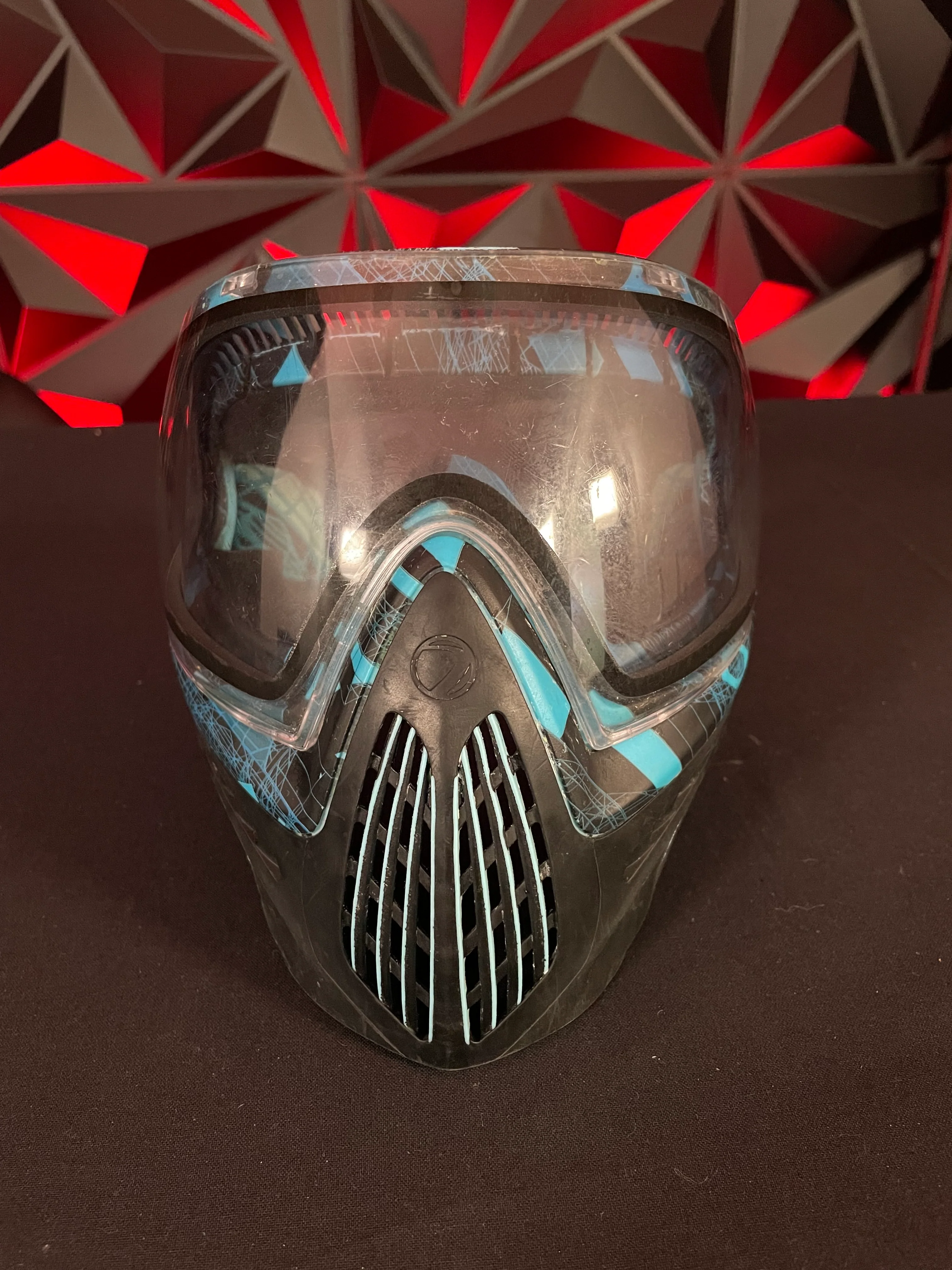 Used Dye I4 Paintball Mask - Black / Blue - Image 6