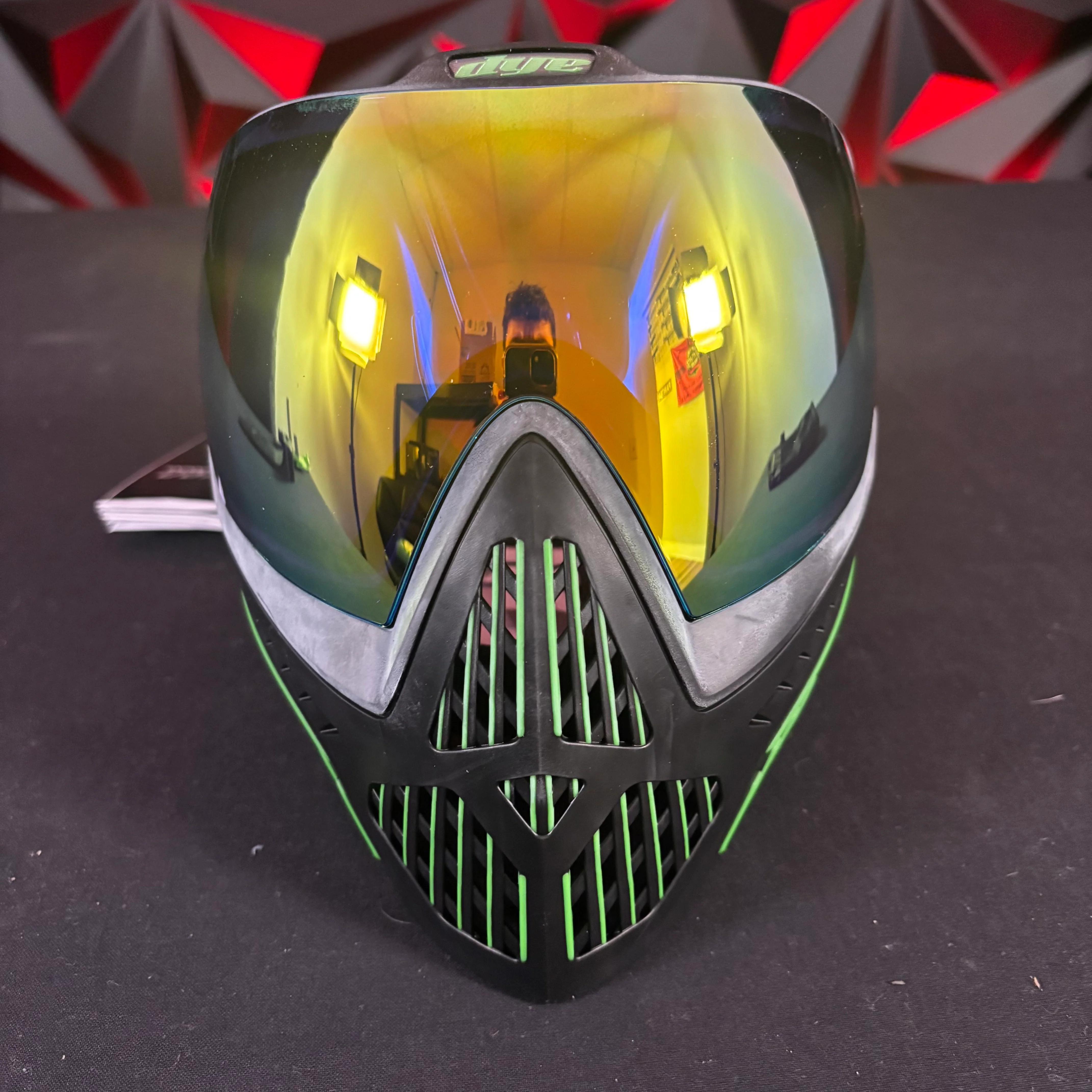 Used Dye I5 Paintball Goggle - Emerald w/ Goggle Bag - Image 2