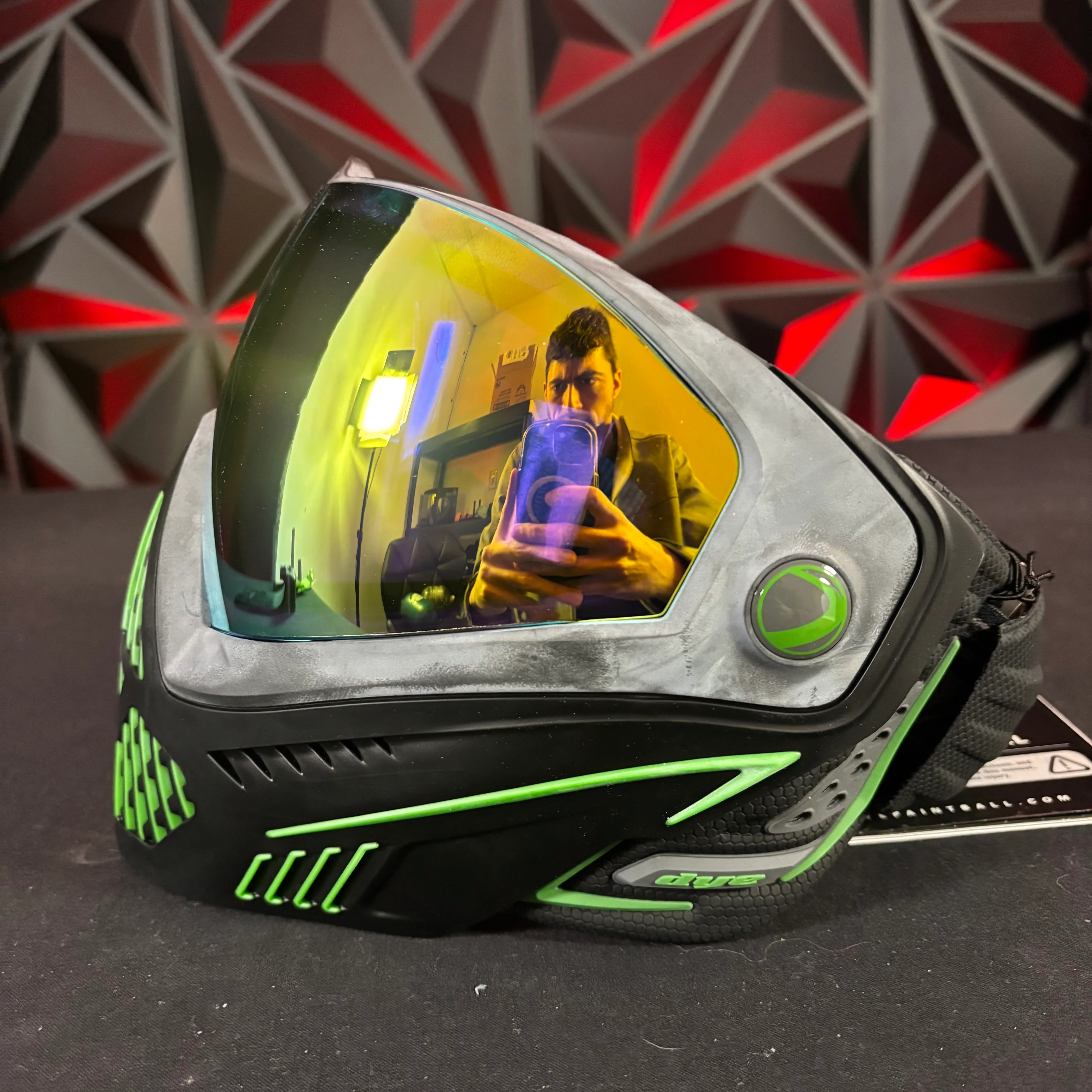 Used Dye I5 Paintball Goggle - Emerald w/ Goggle Bag - Image 6