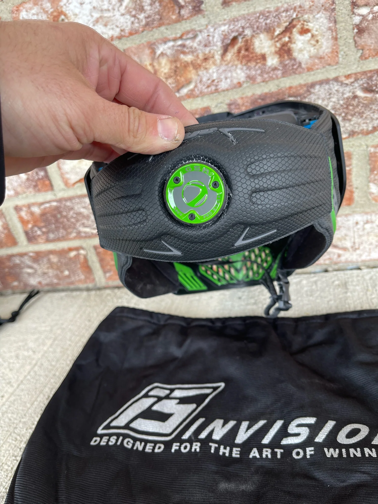 Used Dye I5 Paintball Goggle - Emerald w/ Goggle Bag - Image 5