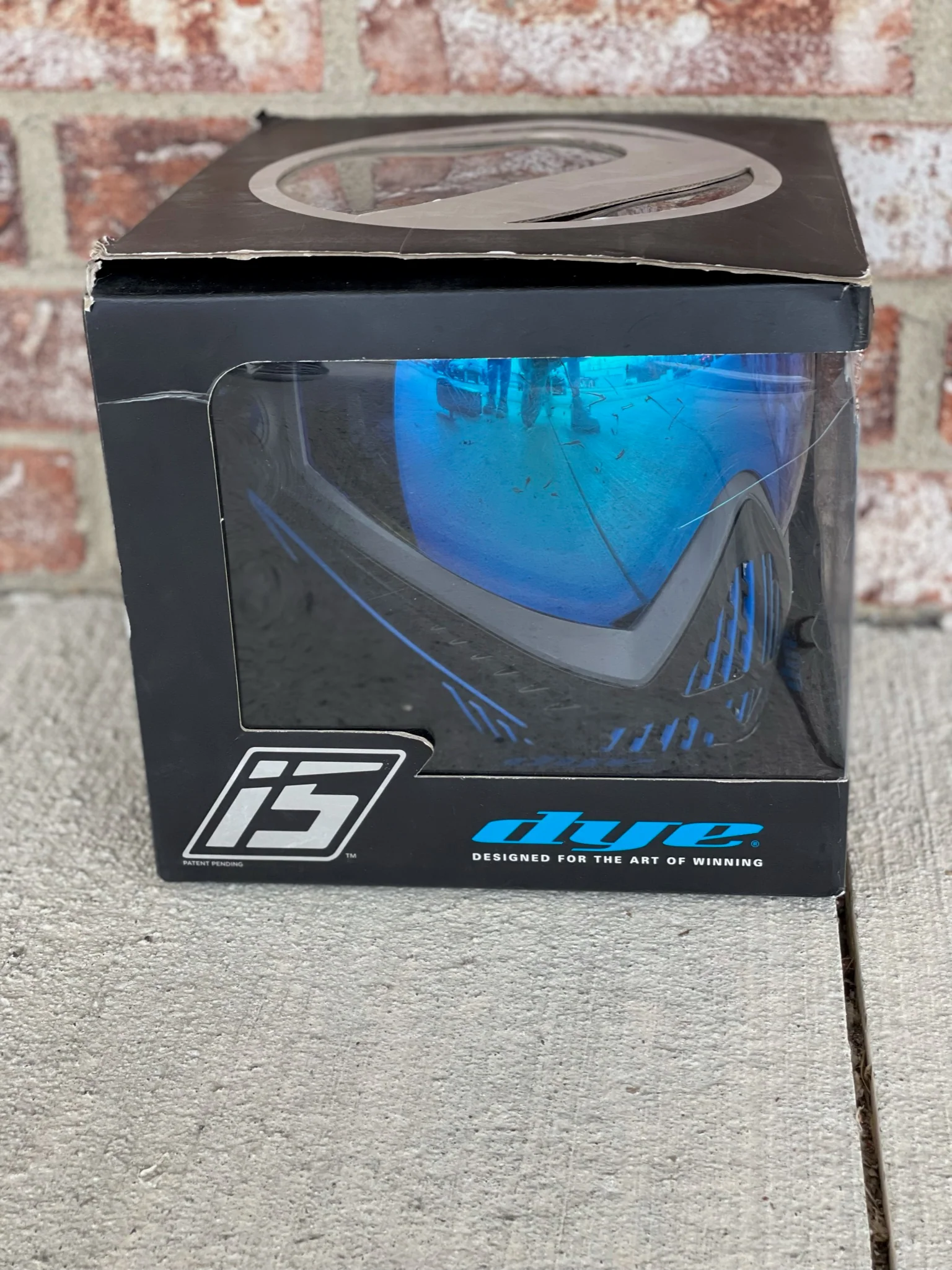 Used Dye I5 Paintball Goggle - Storm (Black w/Blue) with additional lens - Image 6