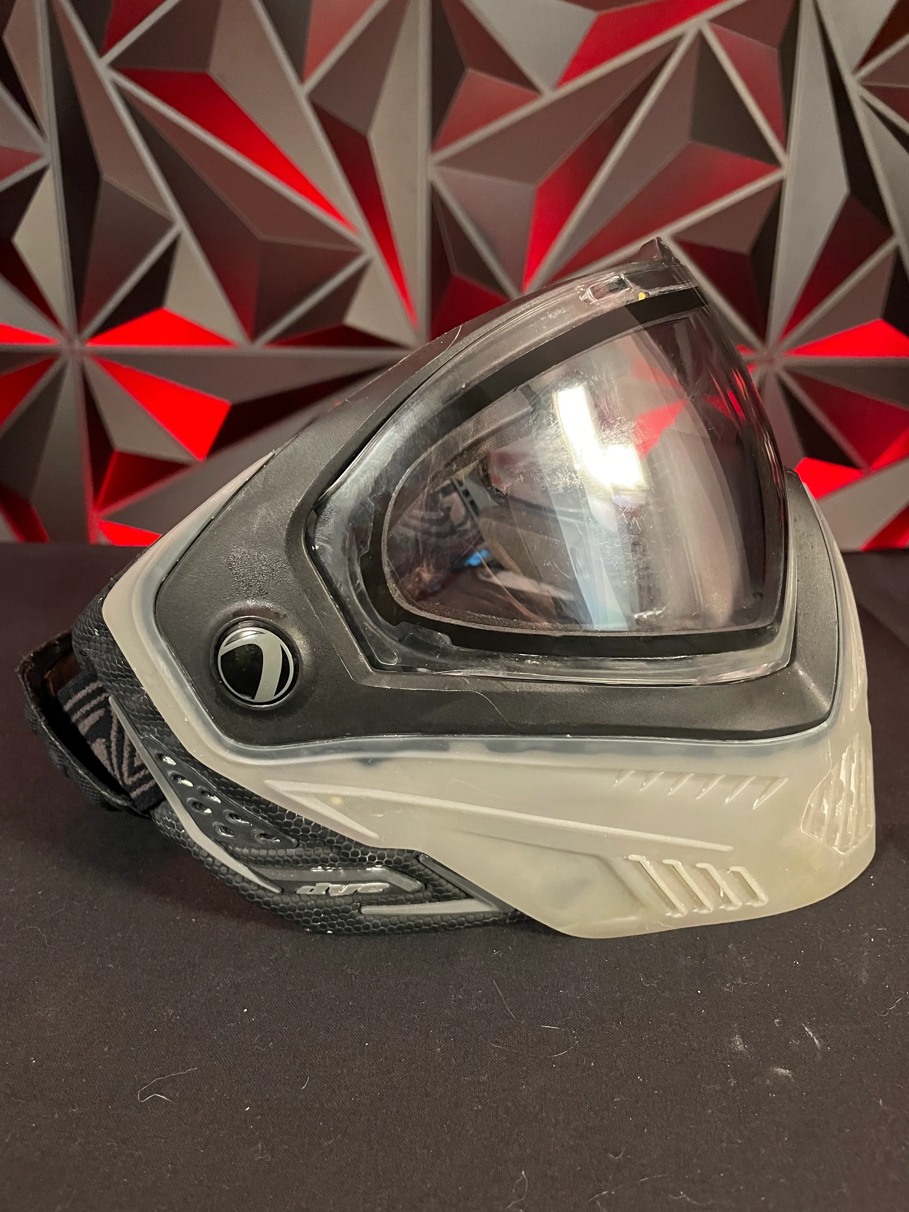 Used Dye i5 Paintball Mask - Black/Clear w/Clear & Yellow Lens - Image 2
