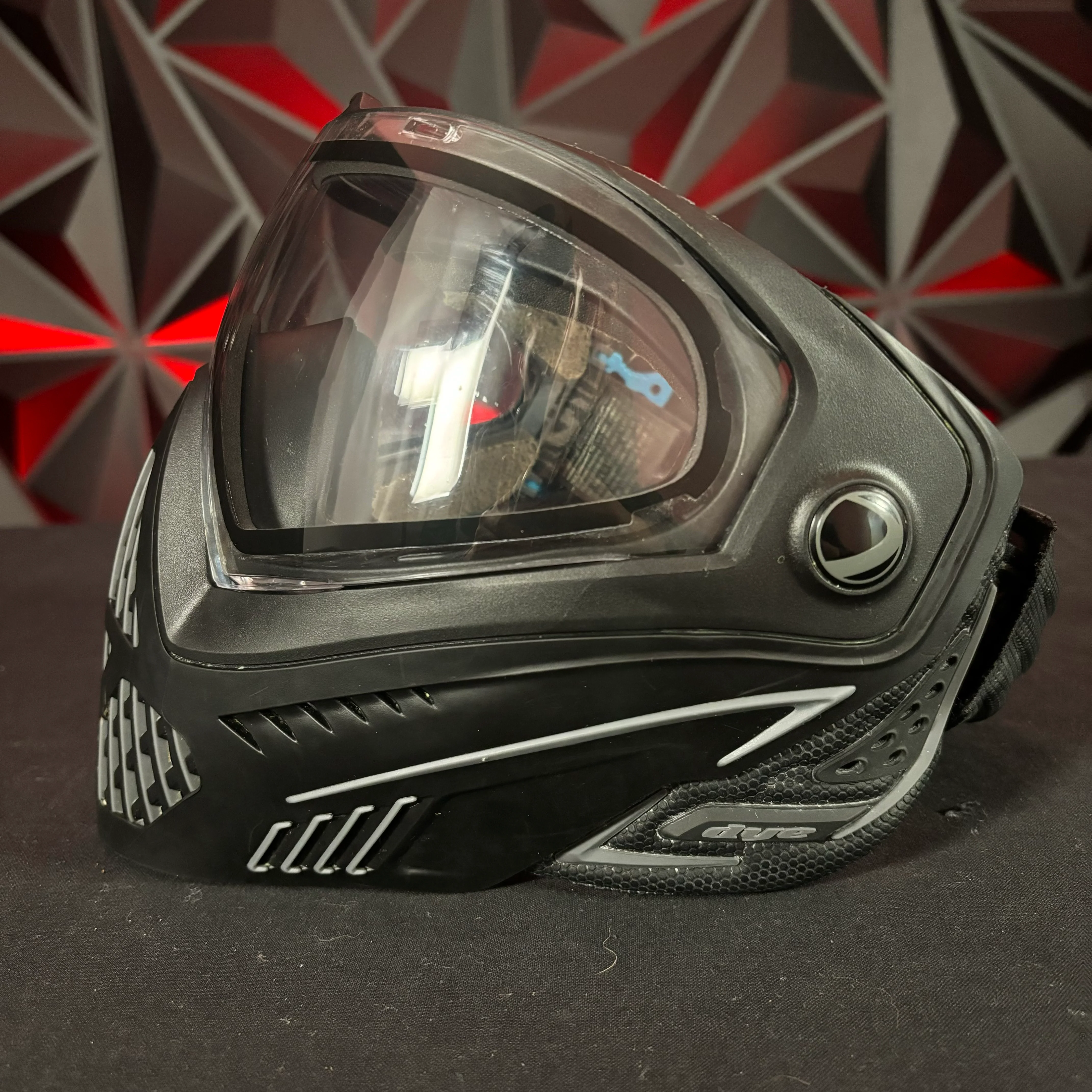 Used Dye i5 Paintball Mask - Black w/Clear Lens (Installed) - Image 3