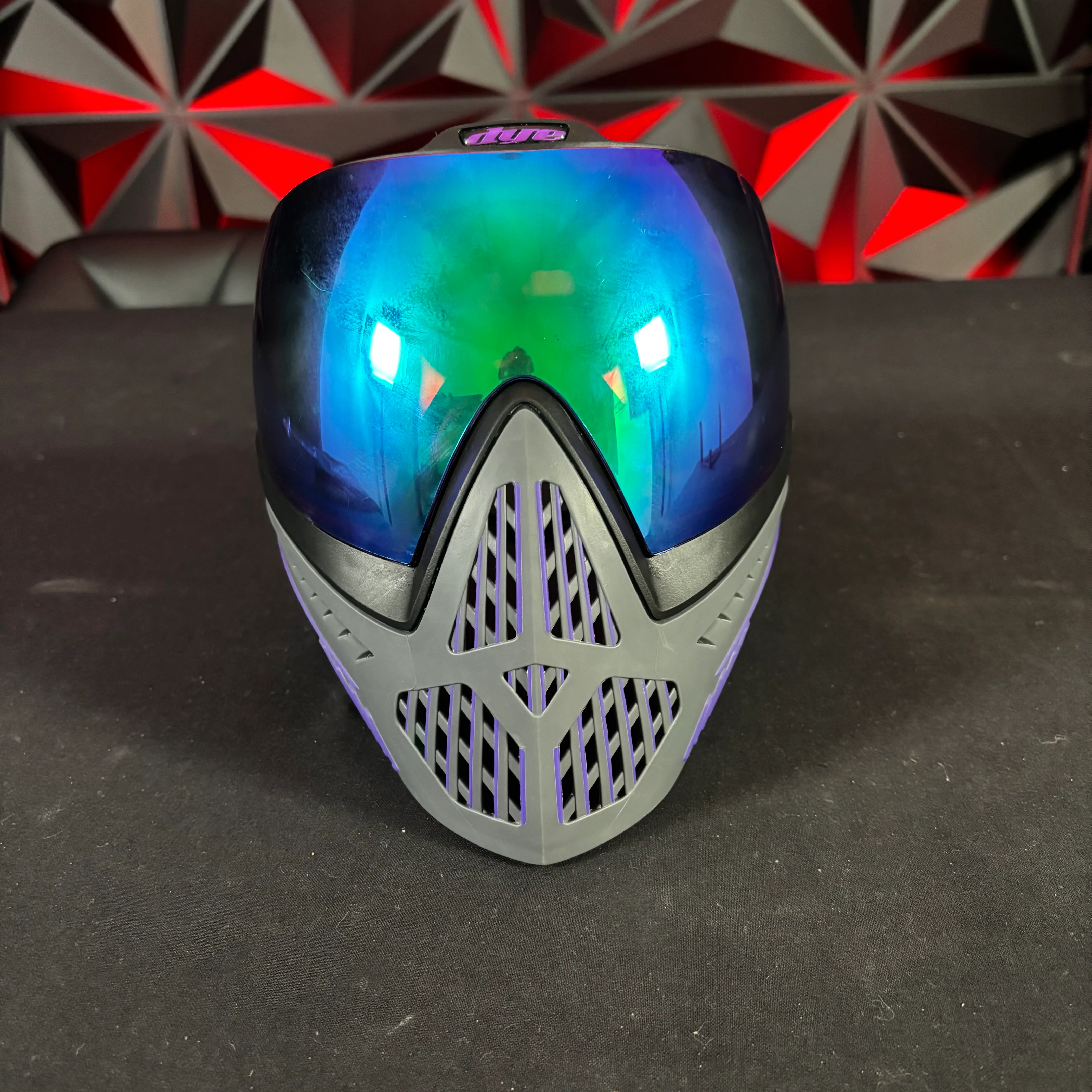 Used Dye i5 Paintball Mask - Purple w/ soft goggle bag - Image 2