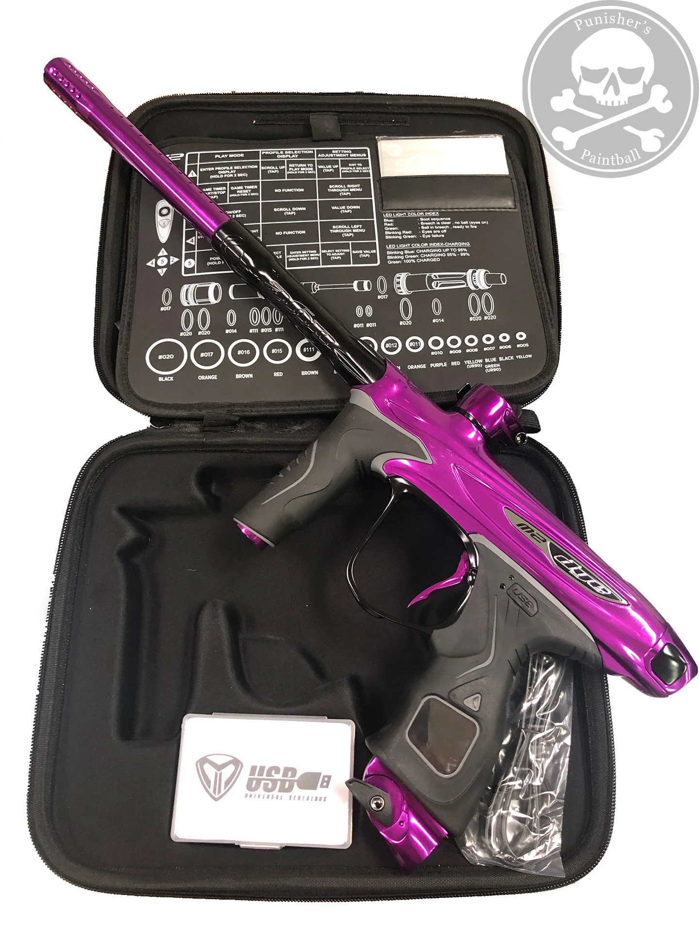 Used Dye M2 MOSAir Paintball Gun - Purple - Image 2