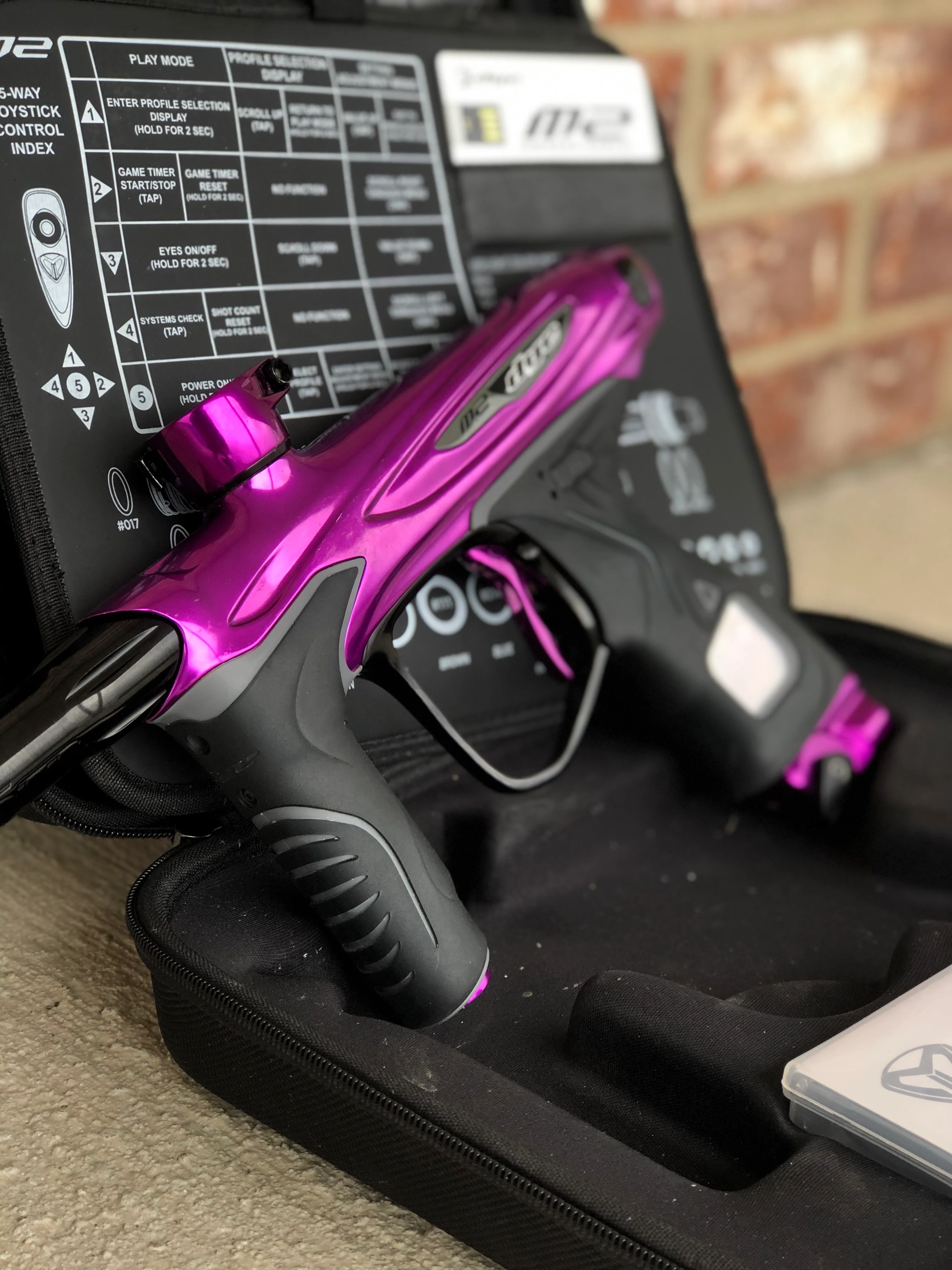 Used Dye M2 MOSAir Paintball Gun - Gloss Purple - Image 4