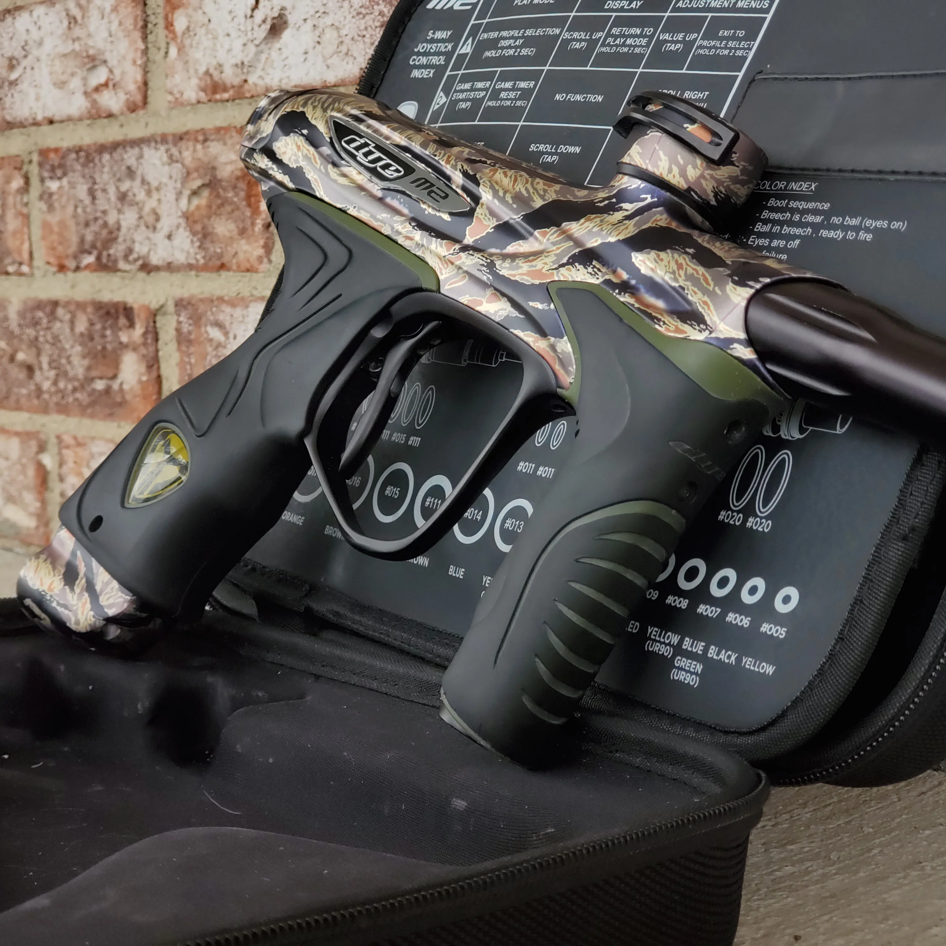 Used Dye M2 Paintball Gun - PGA Tigerstripe - Image 2