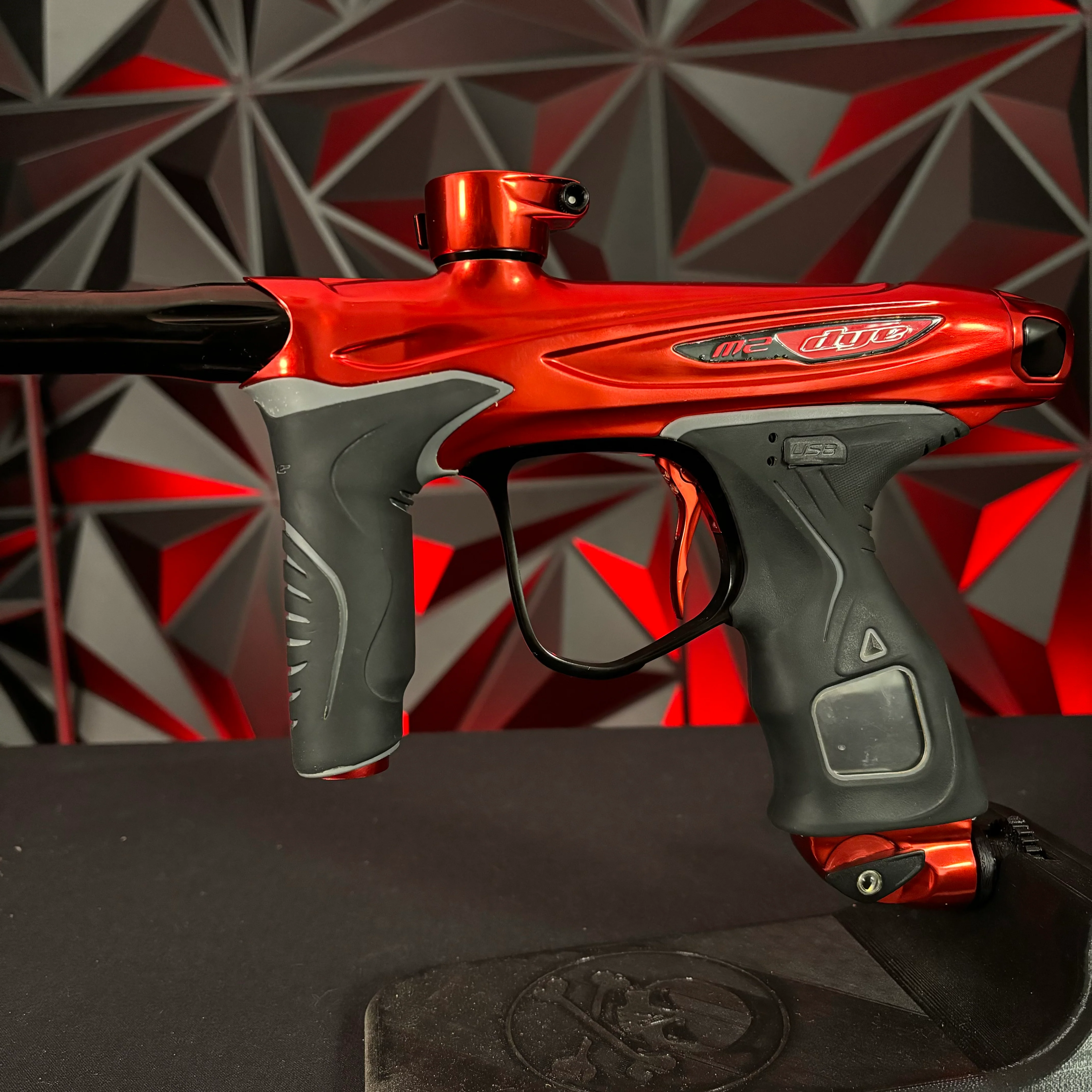Used Dye M2 Paintball Gun -  Polished Red - Image 5