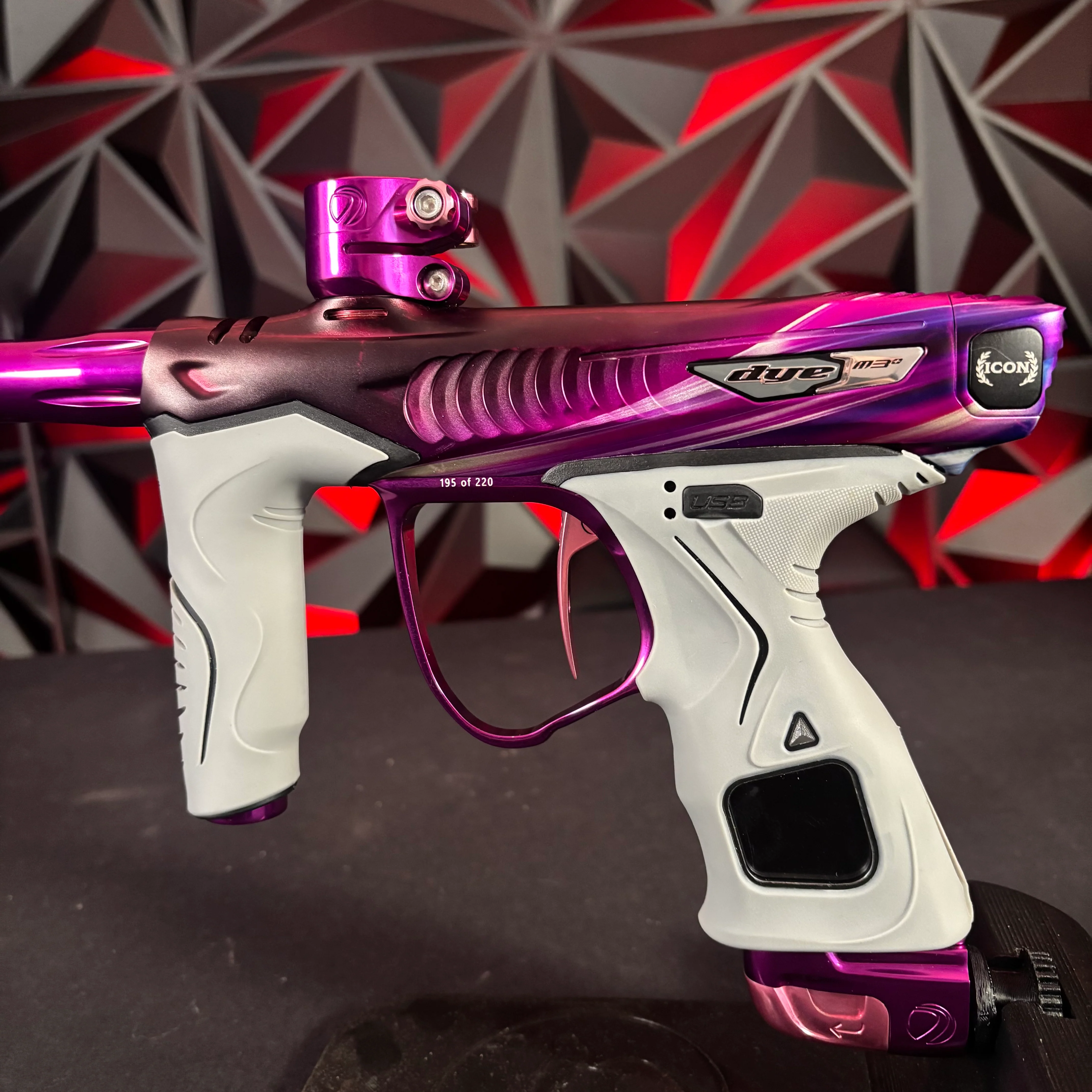 Used Dye M3+ ICON Paintball Gun - PGA Prism 2 (195 out of 220) - Image 4