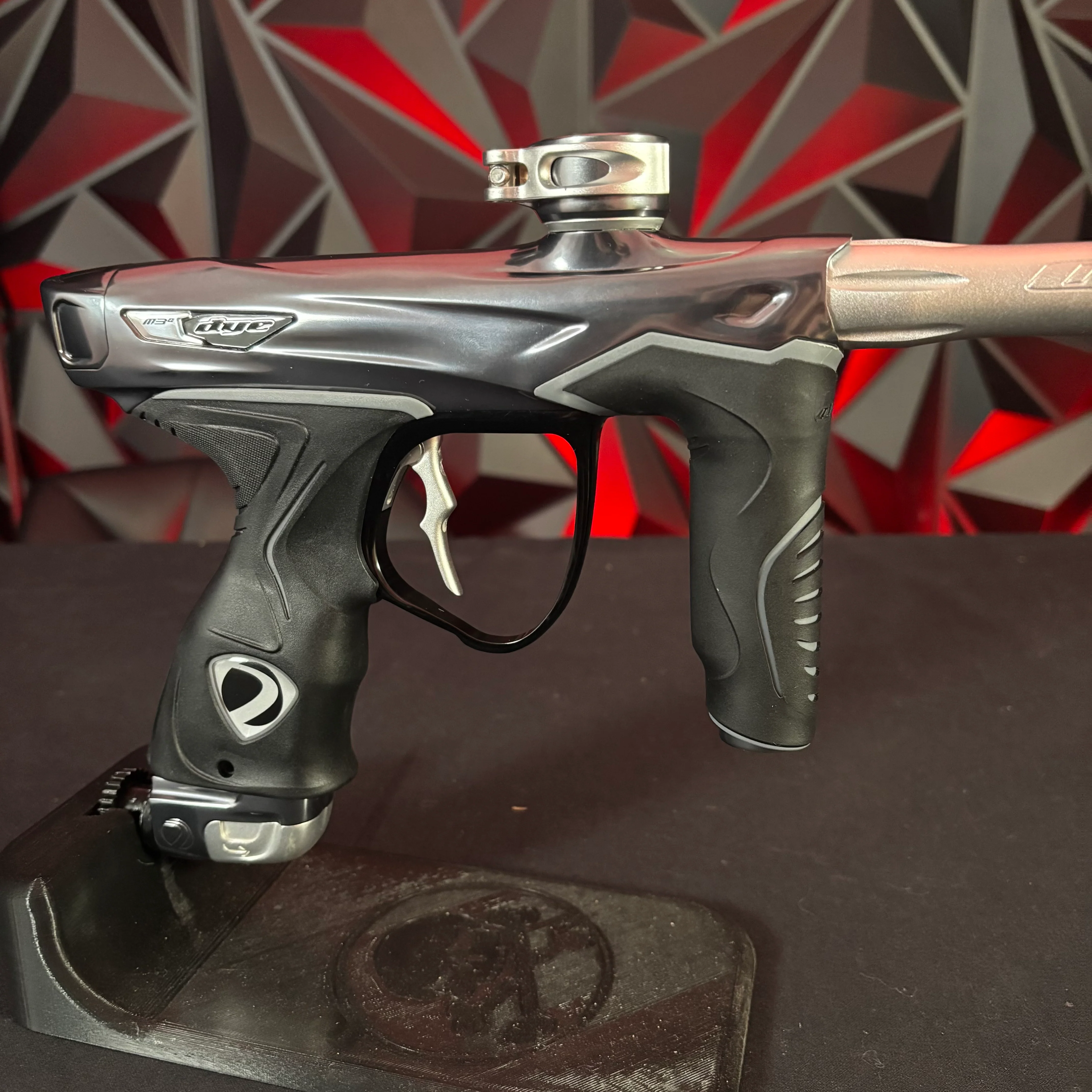 Used Dye M3+ Paintball Gun - Battleship 2.0 w/MOSAir Board and Black Grips - Image 4