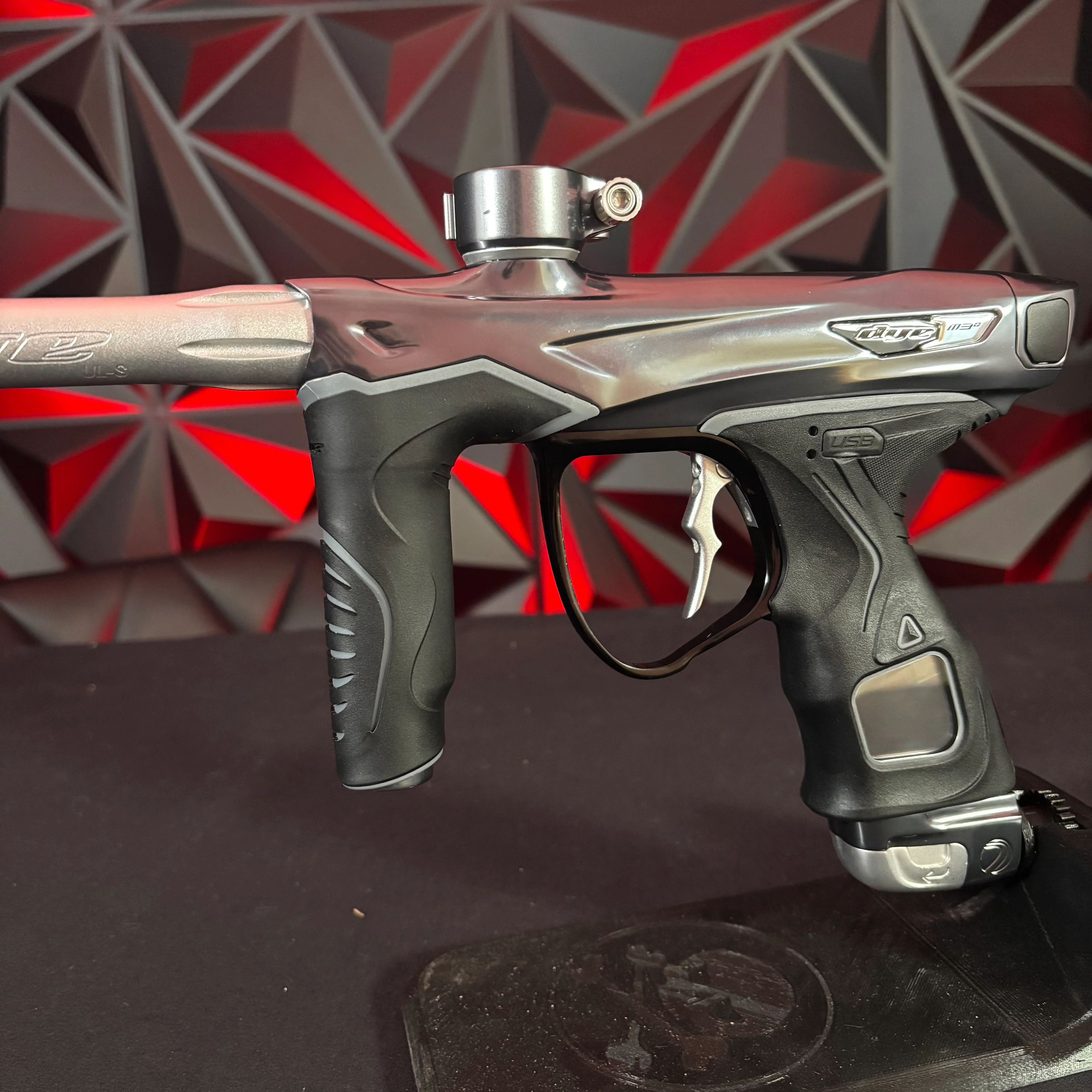 Used Dye M3+ Paintball Gun - Battleship 2.0 w/MOSAir Board and Black Grips - Image 5