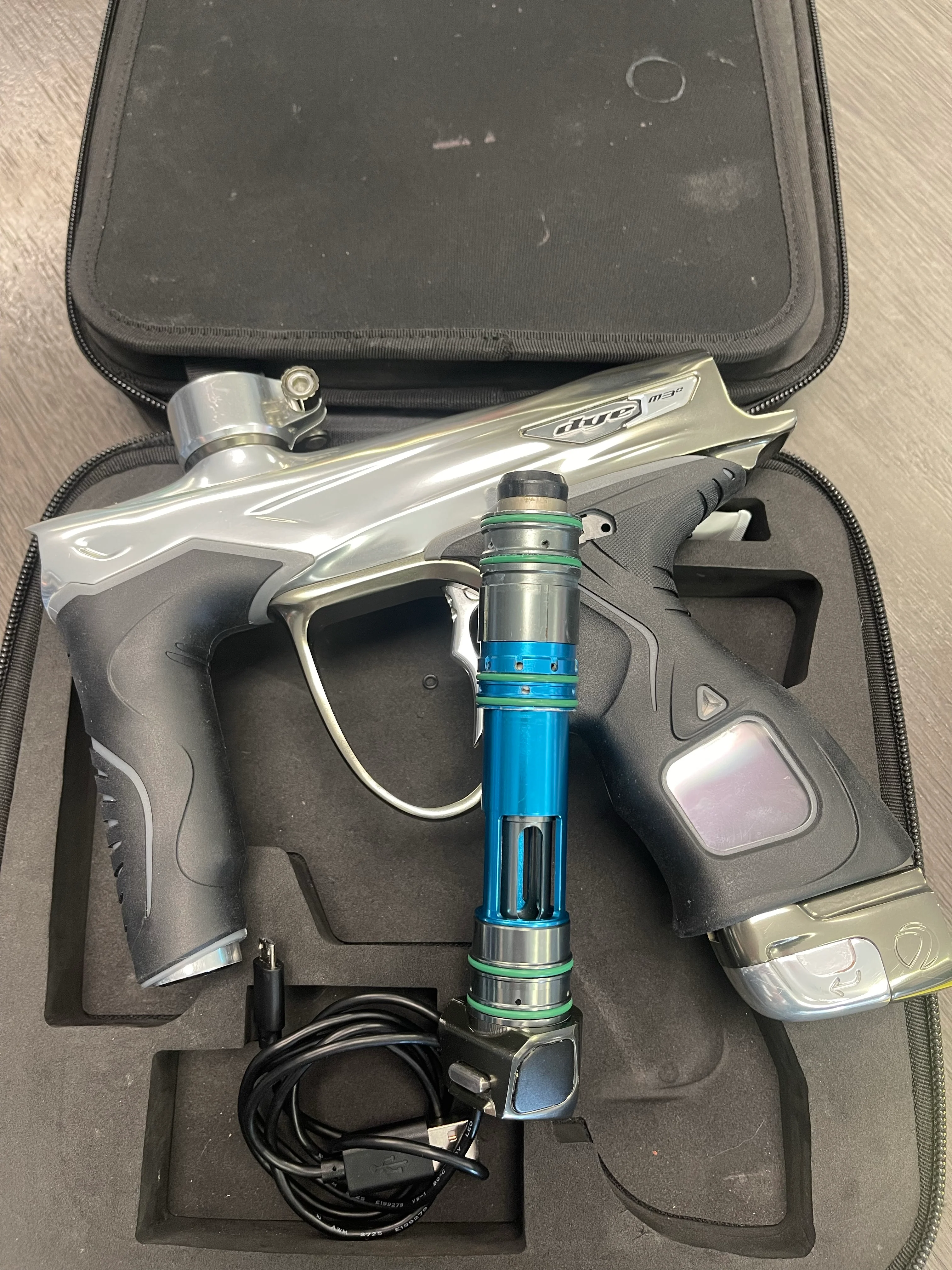 Used Dye M3+ Paintball Gun - PGA Champagne w/ Black Grips - Image 15
