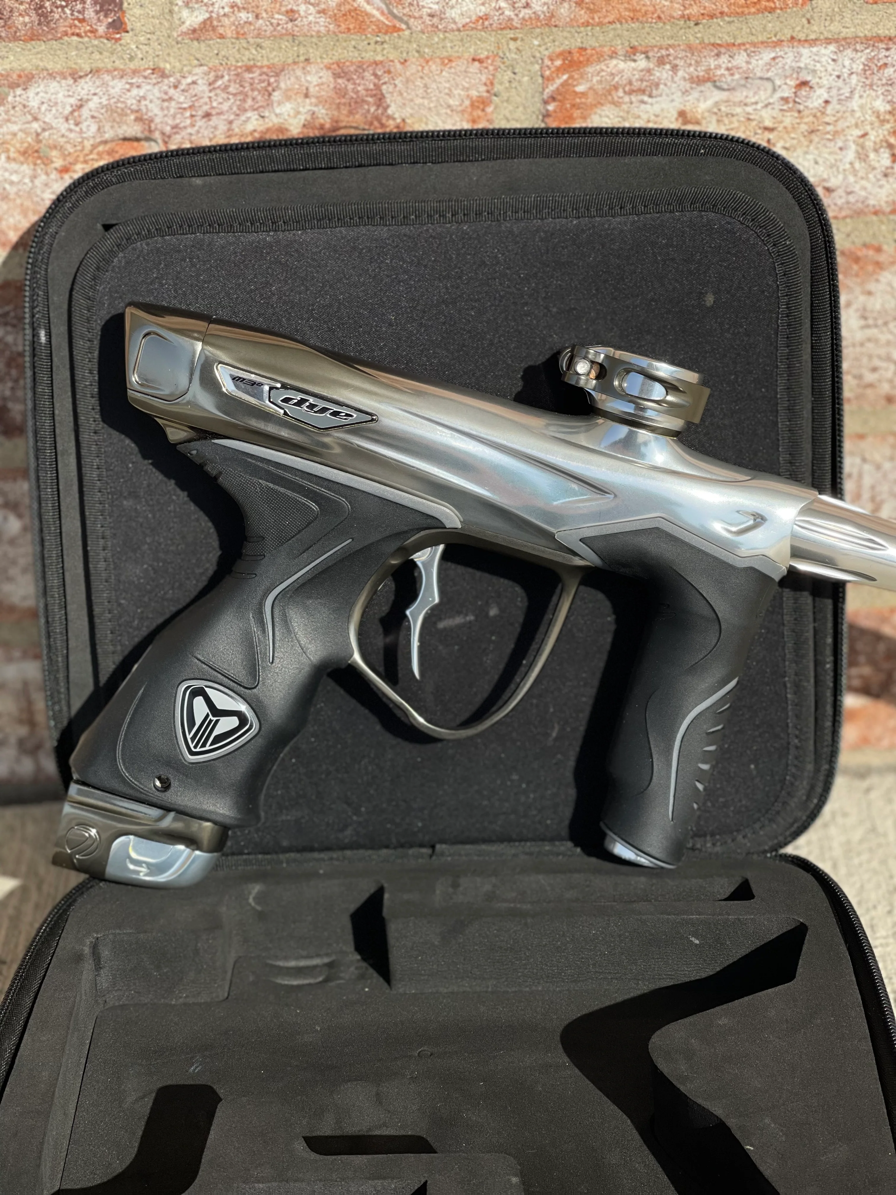 Used Dye M3+ Paintball Gun - PGA Champagne w/ Black Grips - Image 5