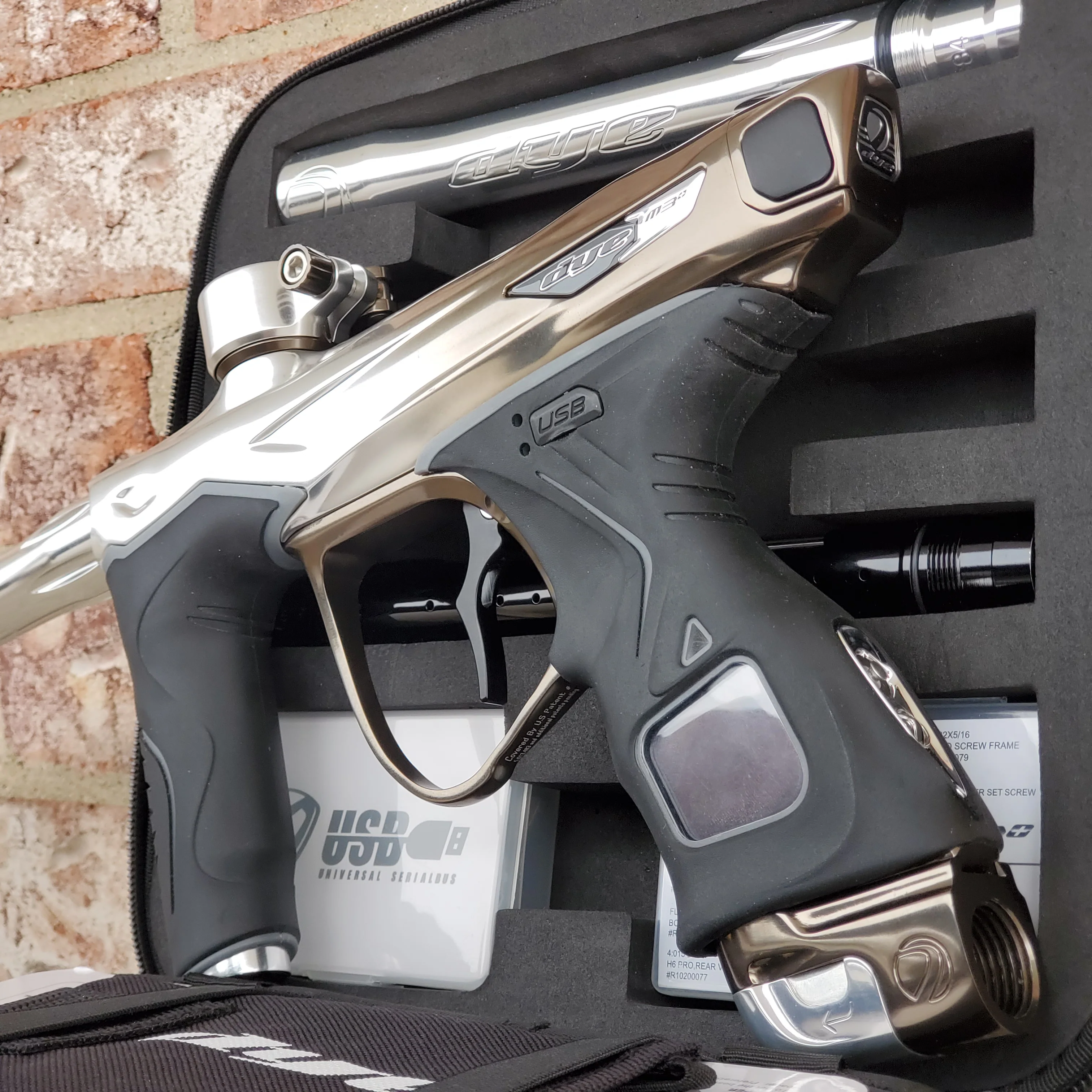 Used Dye M3+ Paintball Gun - Champagne - Image 3