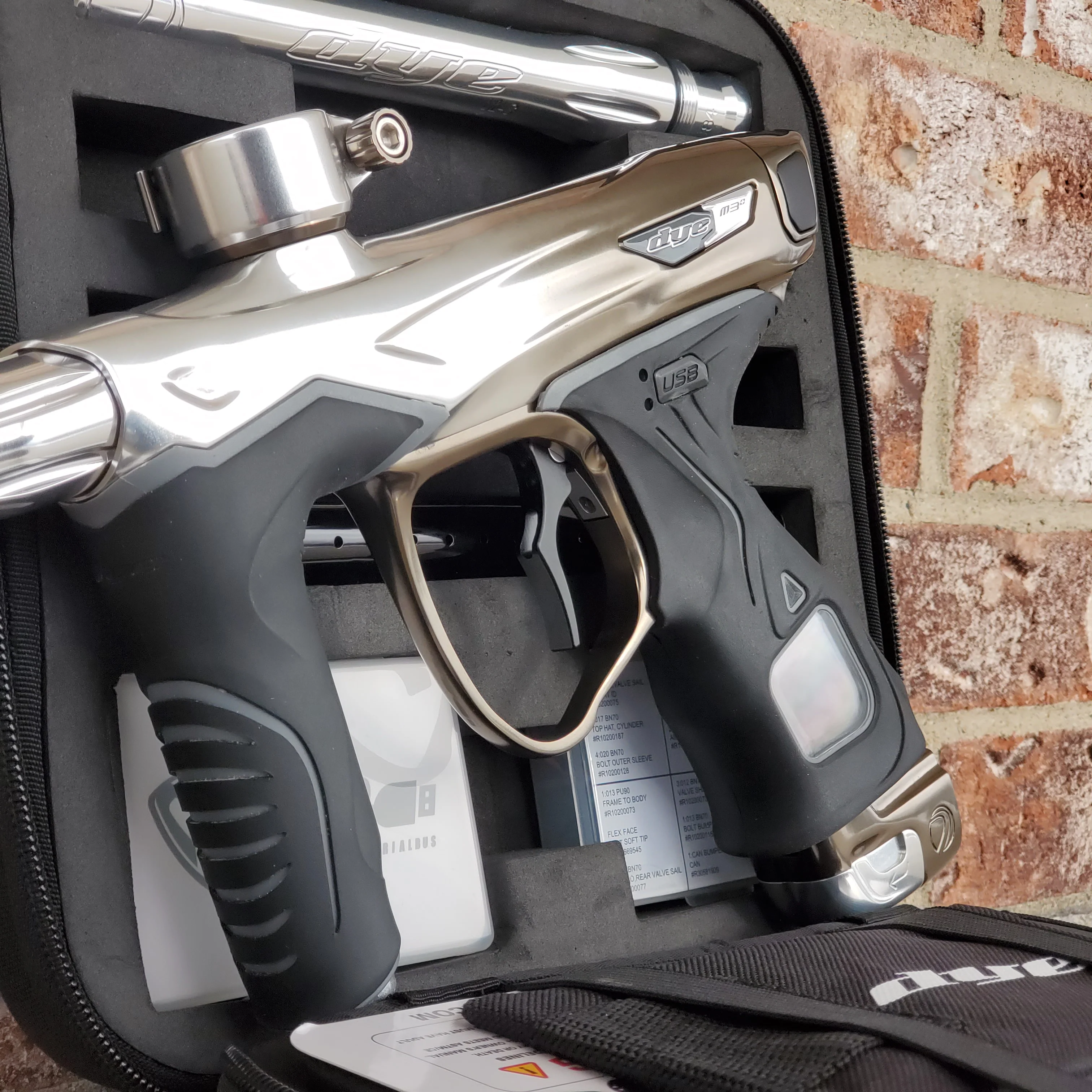 Used Dye M3+ Paintball Gun - Champagne - Image 4